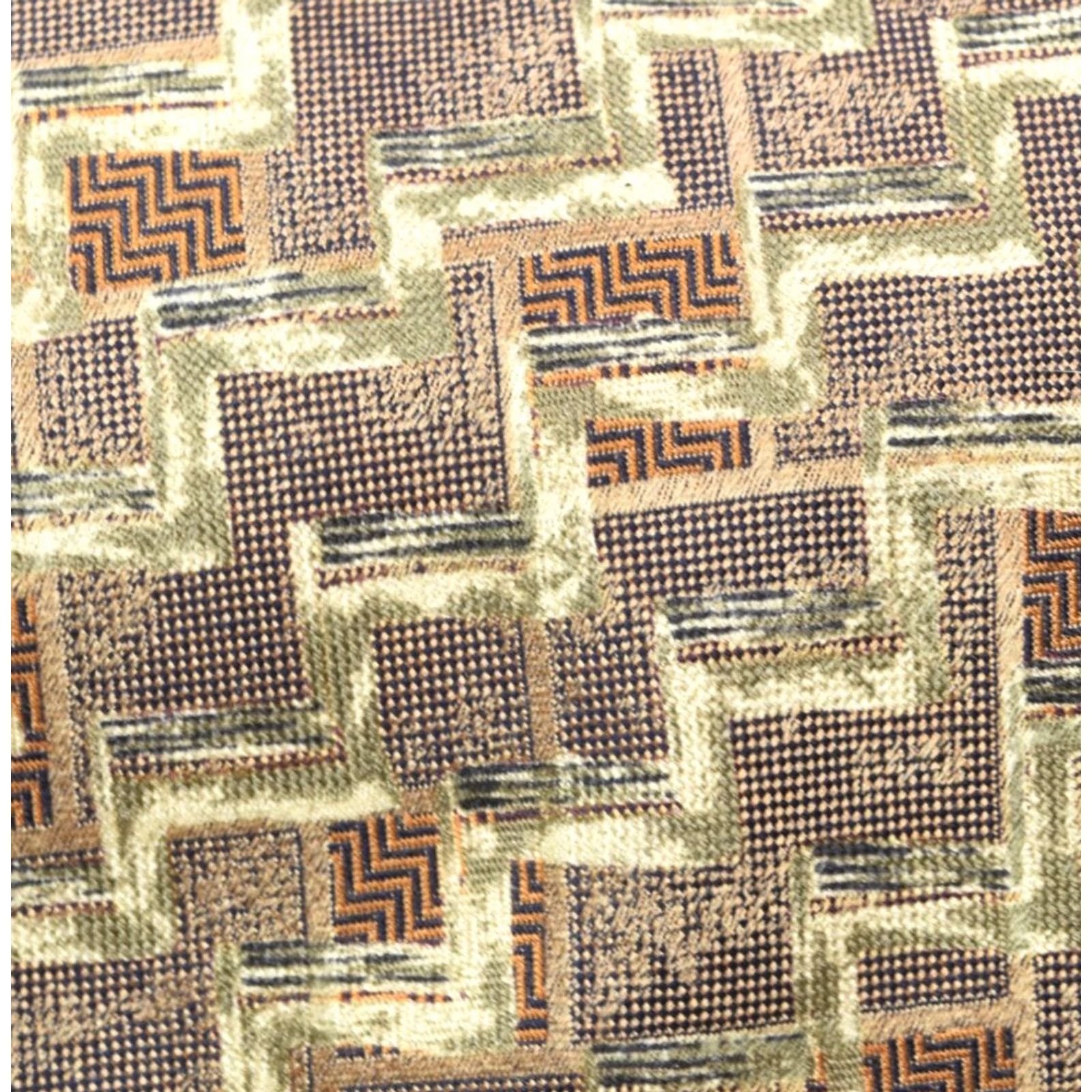 Ermenegildo Zegna VINTAGE Ermenegildo Zegna Neck Tie Mens Abstract Silk Classic Brown Green Italy Tie Mens Size ONE SIZE - 3 Thumbnail