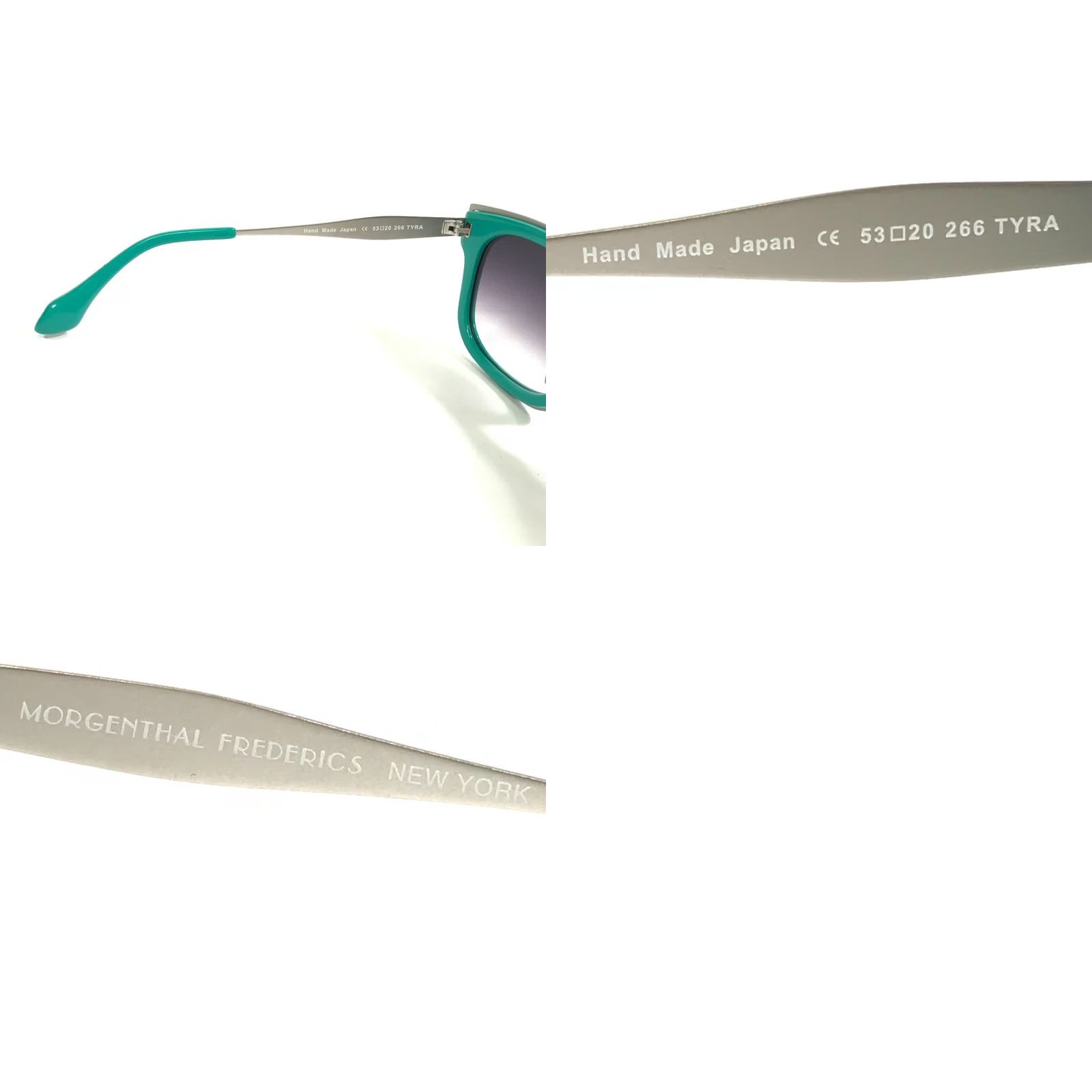 Morgenthal Frederics Sunglasses 266 TYRA Green Silver Square  display picture 3