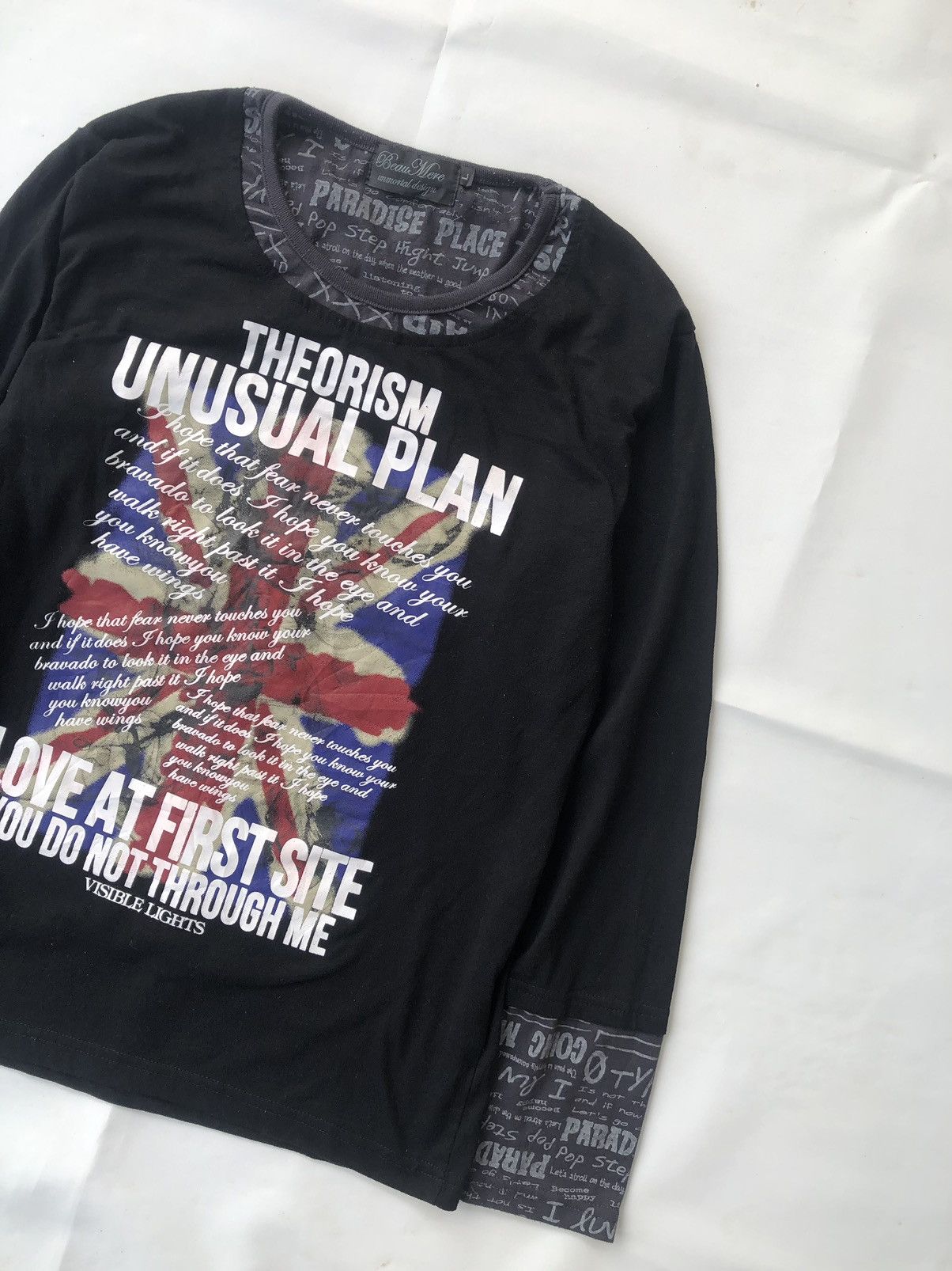 Beauty Beast Japanese Poem Double Layer Beau Mere Longsleeve Punks style Size US L / EU 52-54 / 3 - 3 Thumbnail
