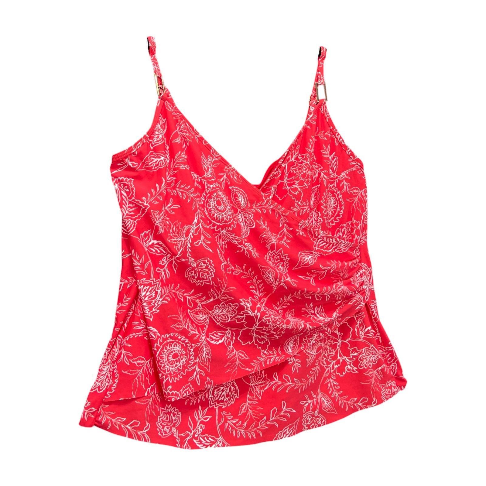 Other Liz Claiborne - Women's Lined Paisley Tankini Swimsuit Top - Size ONE SIZE - 15 Thumbnail