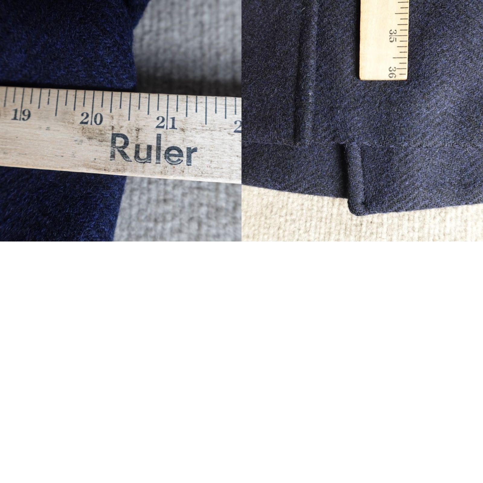 J.Crew J.Crew Mens Topcoat 40R Blue Double Breasted Wool Overcoat Long Coat Holiday Fall Winter Mens” Size US L / EU 52-54 / 3 - 9 Thumbnail