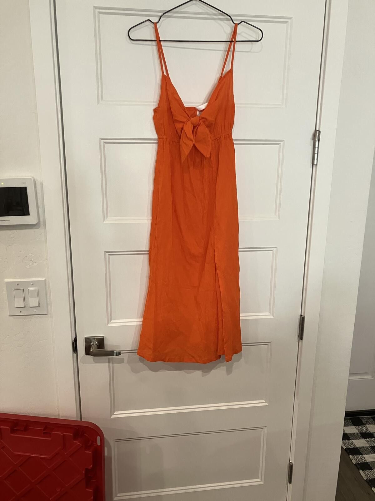 Other NWT Sanctuary Orange Sleeveless Midi Dress with Front Tie Size ONE SIZE - 1 Thumbnail