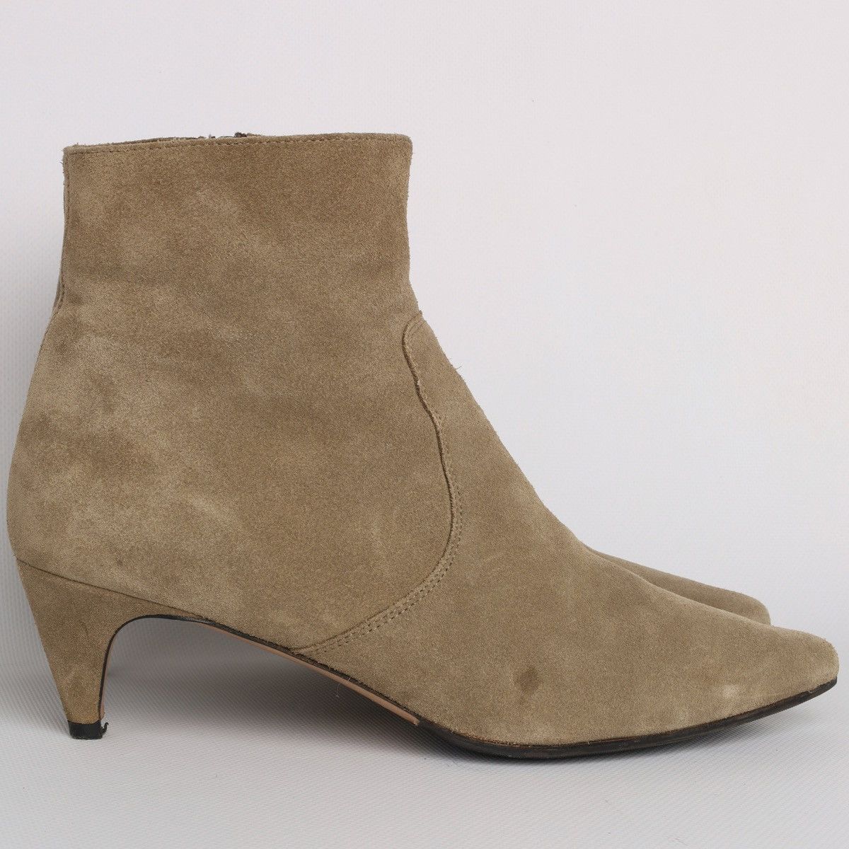 Isabel Marant Isabel Marant Suede Beige Olive Heel Shoes Boots Deone Ankle Size US 7 / IT 37 - 7 Thumbnail