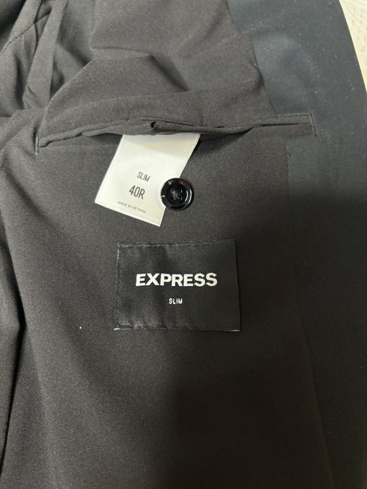 Express EXPRESS Slim Blazer “Black” Size 40R - 5 Thumbnail