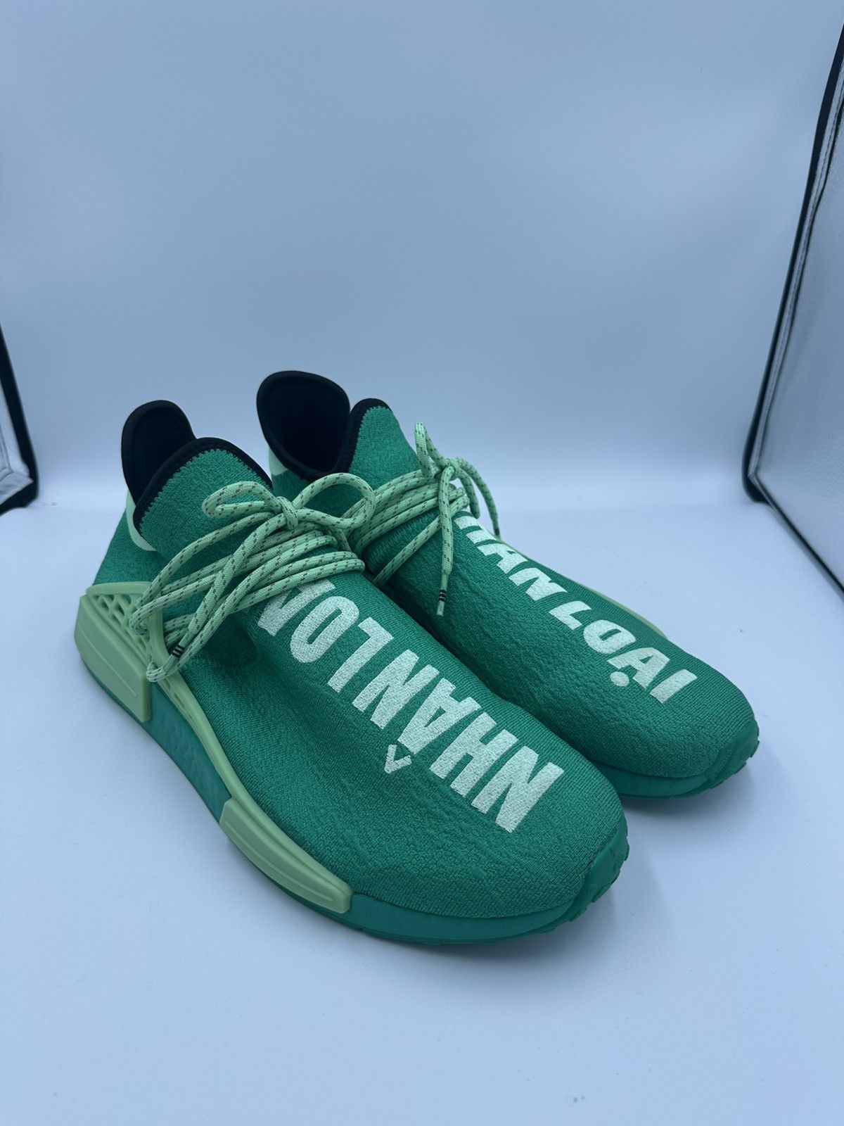 Adidas × Pharrell adidas NMD Hu Pharrell Green Complexland Size US 13 / EU 46 - 1 Thumbnail