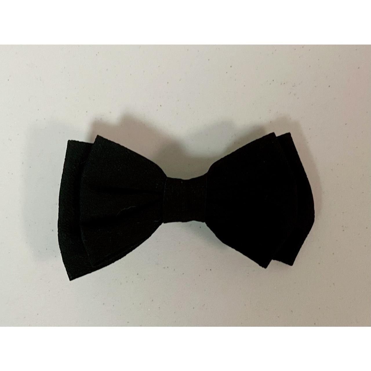 Japanese Brand × Vintage Black Bow Hair Clip — Size: 4.5” in. 🖤 Size ONE SIZE - 1 Thumbnail
