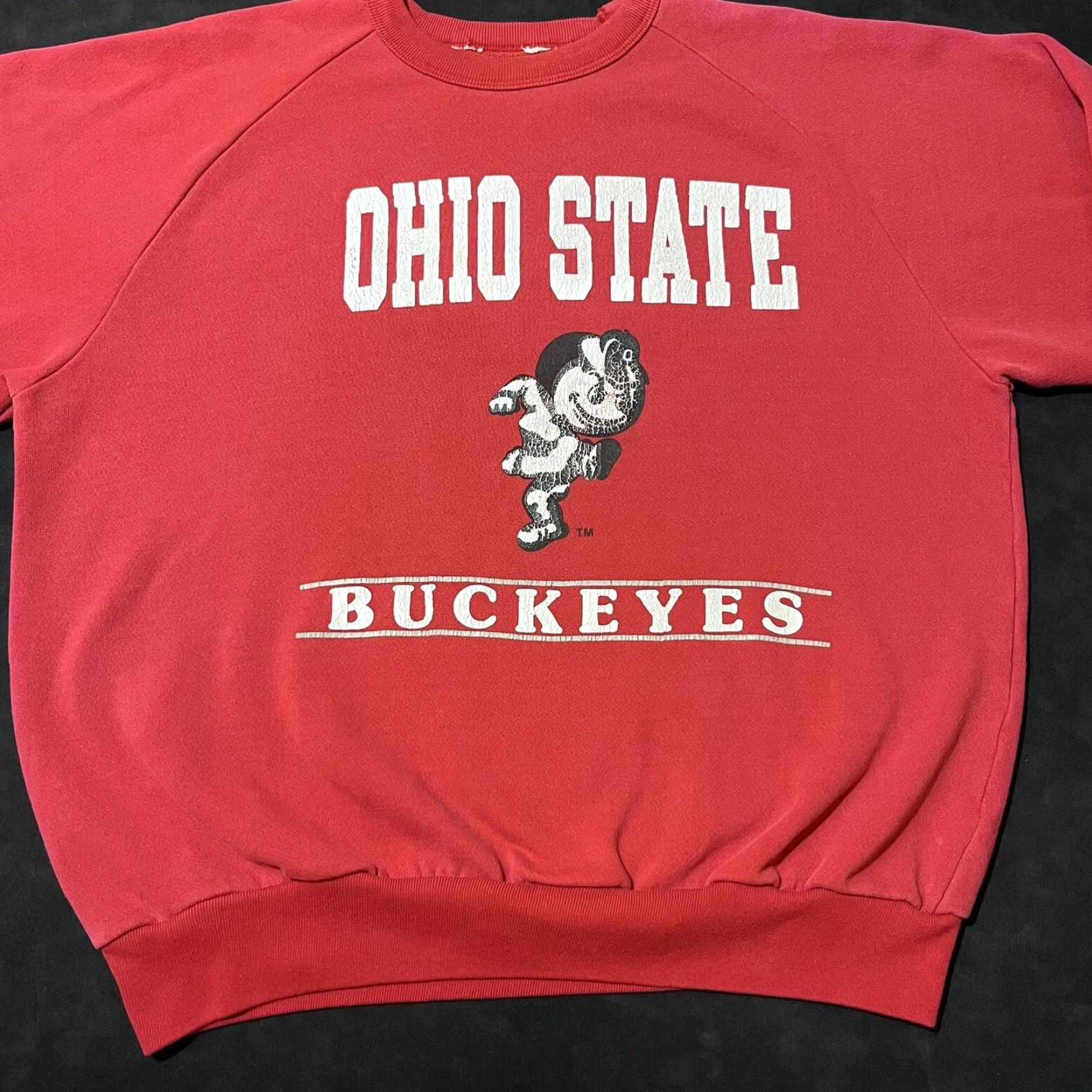 VINTAGE Ohio State University Buckeyes Fleece Sweatshirt XL Men