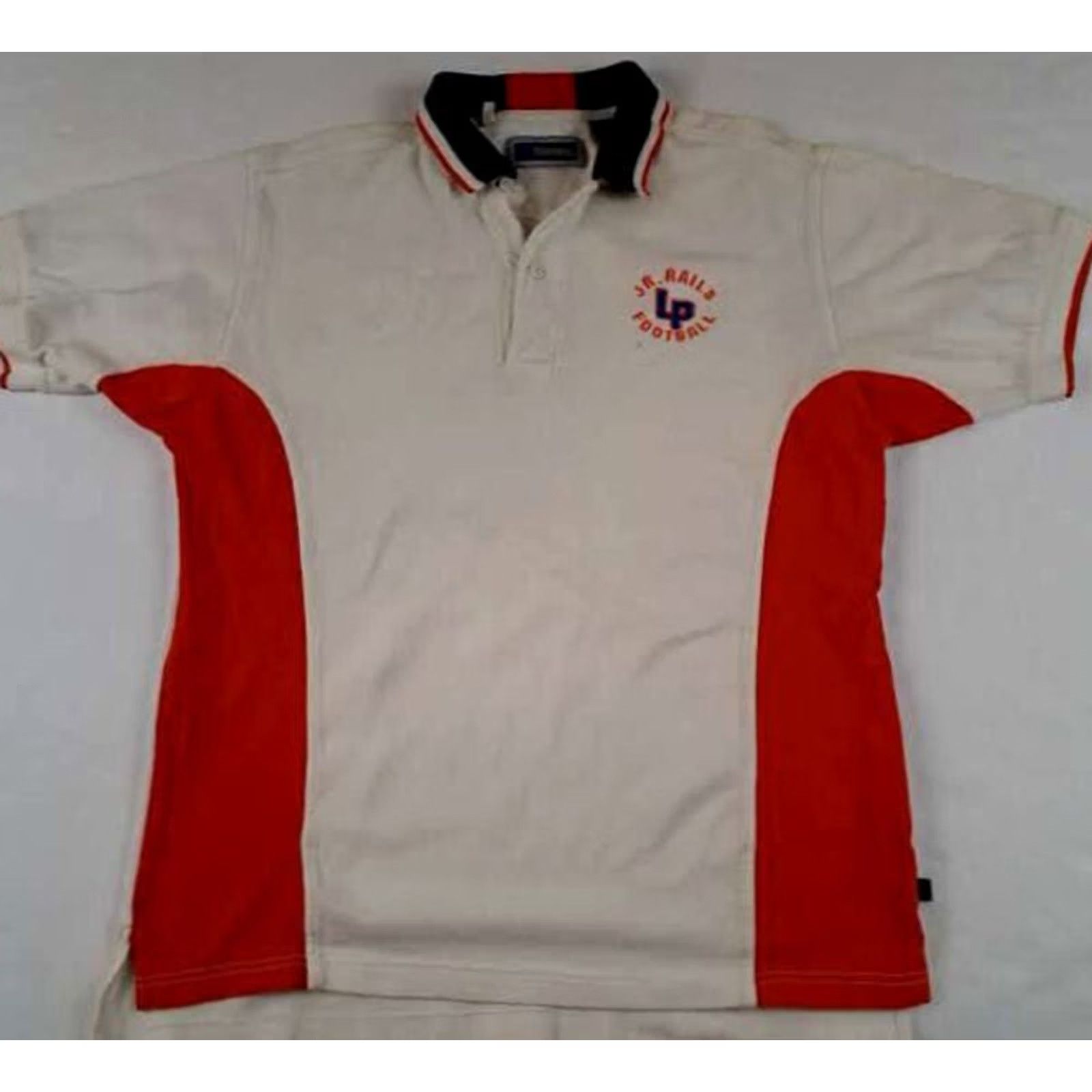 Holloway VINTAGE Junior Lincoln Park Railspiltters Football Polo Shirt Large White Mens Size US L / EU 52-54 / 3 - 2 Thumbnail