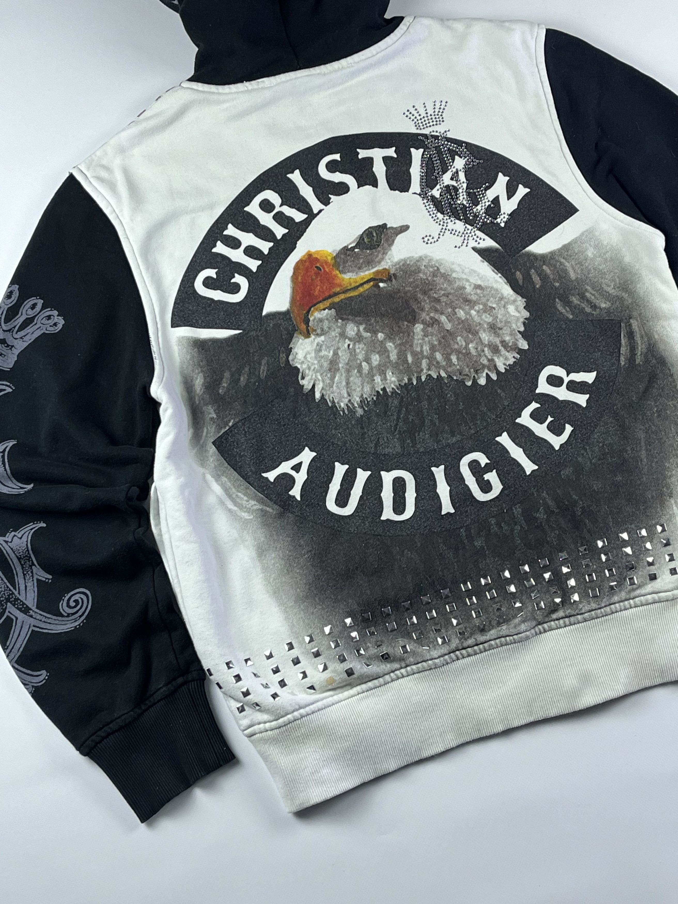 Christian Audigier × Ed Hardy RARE CHRISTIAN AUDIGIER AMERICAN EAGLE ZIP HOODIE Size US L / EU 52-54 / 3 - 2 Thumbnail