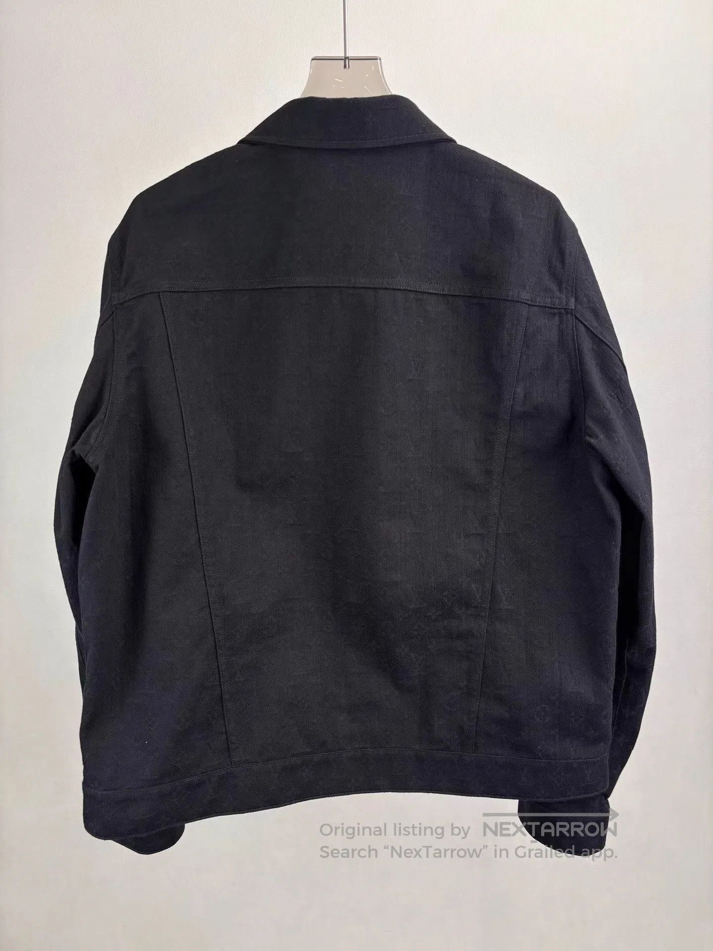 Louis Vuitton Black Denim Jacket with Button Front and Pockets. Size US L / EU 52-54 / 3 - 2 Thumbnail