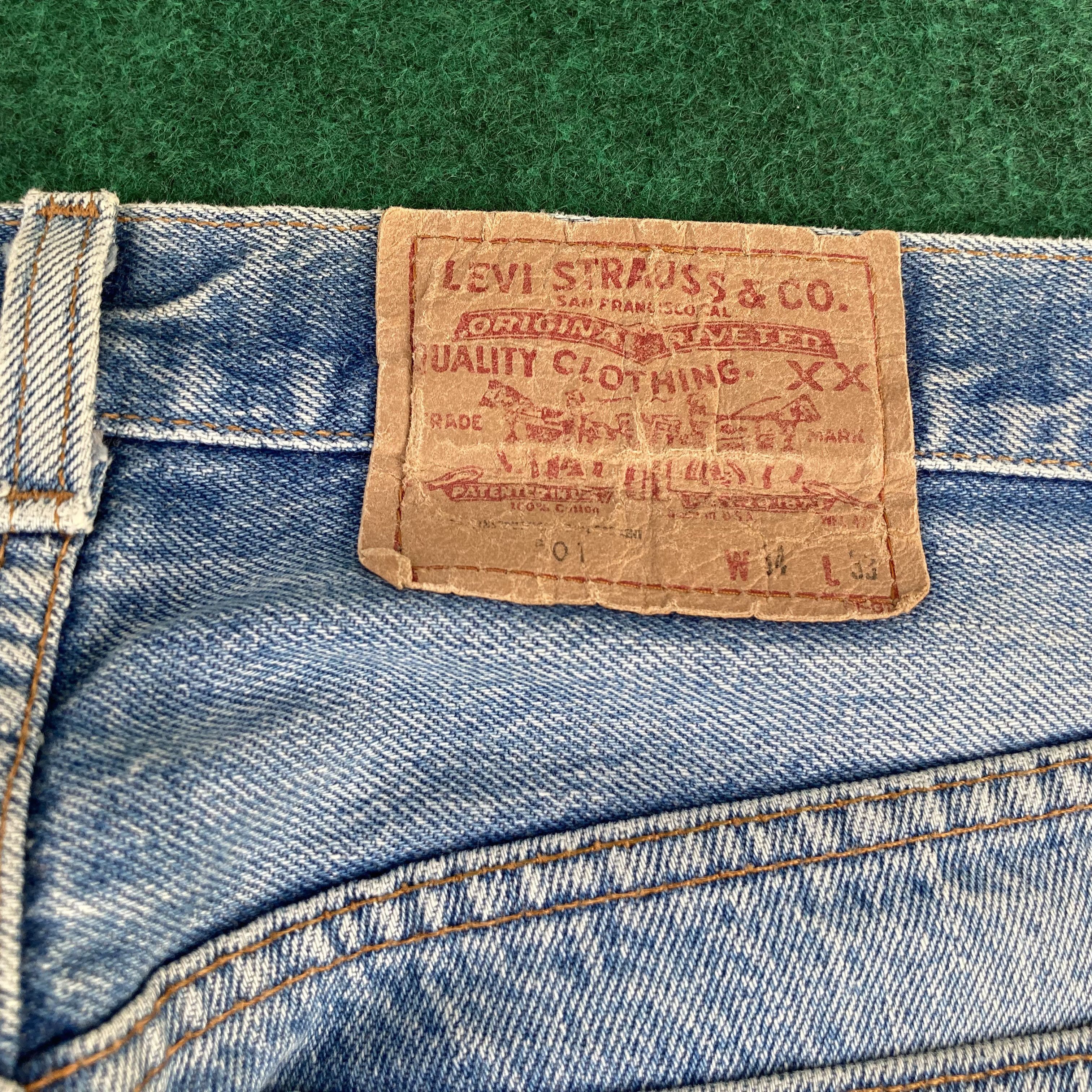 Levi's 32x30 Vintage Levis 501 Faded Ripped Punk Grunge Jeans Size US 32 / EU 48 - 13 Thumbnail
