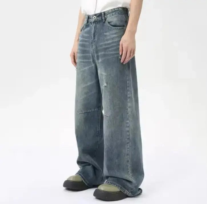 Japanese Brand Simple Style Denim Pant Size US 32 / EU 48 - 4 Thumbnail