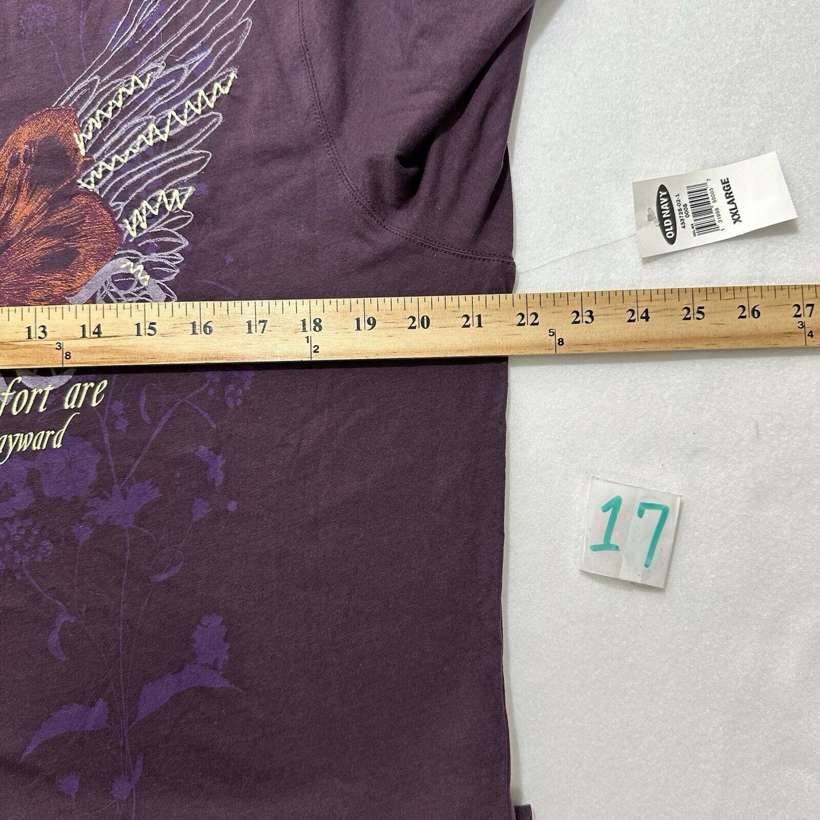 Old Navy Vintage Y2K Old Navy XXL Purple Long Sleeve Graphic T Shirt Size XXL / US 16-18 / IT 52-54 - 9 Thumbnail