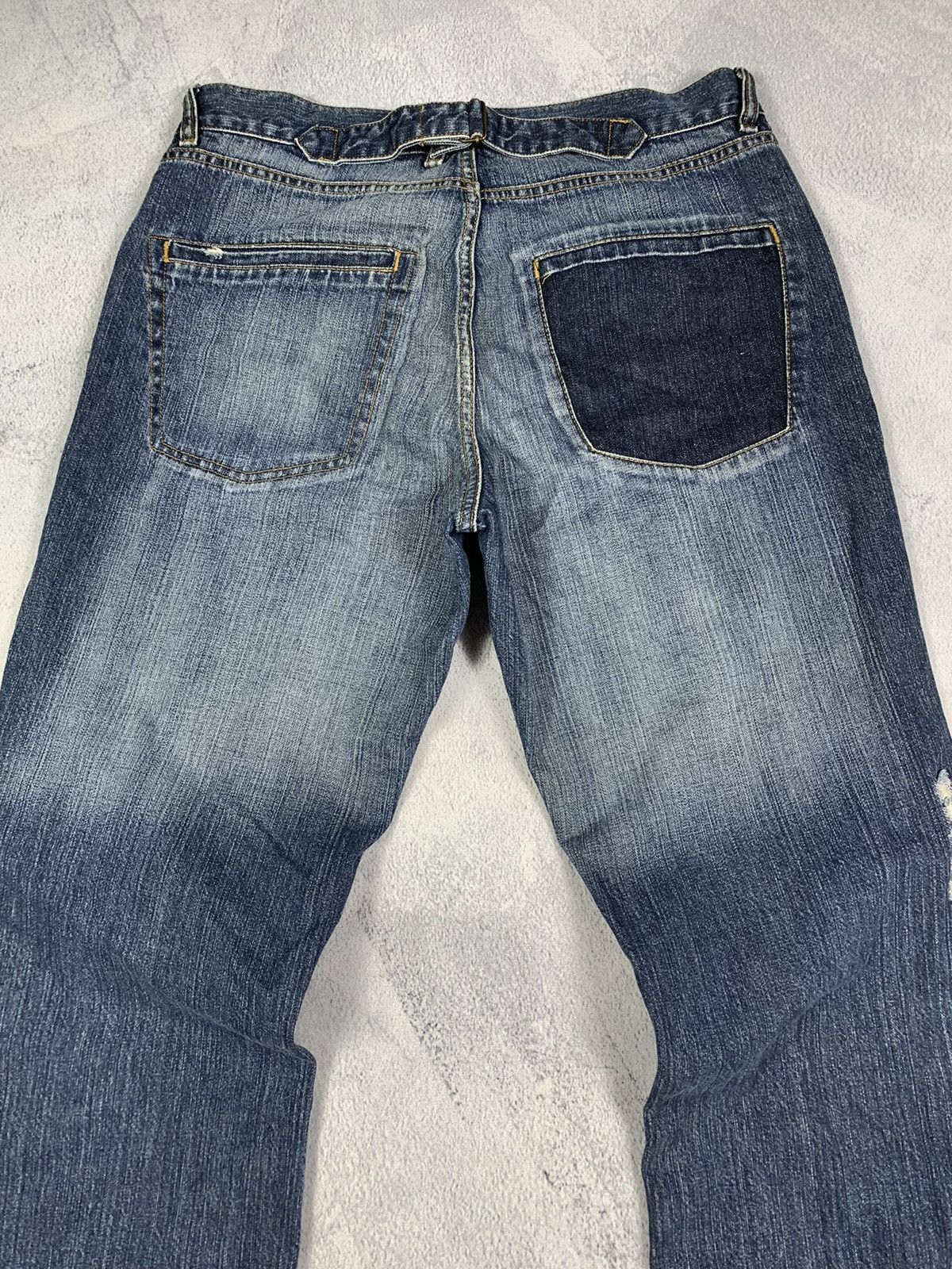 Vintage Vintage Y2K Faded straight denim jeans streetwear size 33x34 Size US 33 - 2 Thumbnail