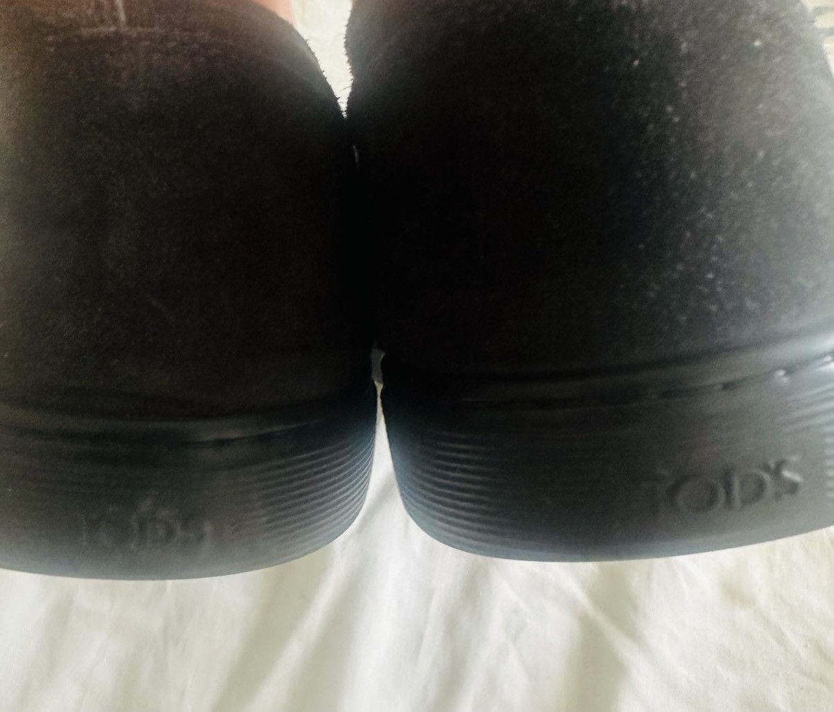 Tod's Tod’s Black Suede Lace-Up Sneakers Trainers Size US 7.5 / EU 40-41 - 4 Thumbnail