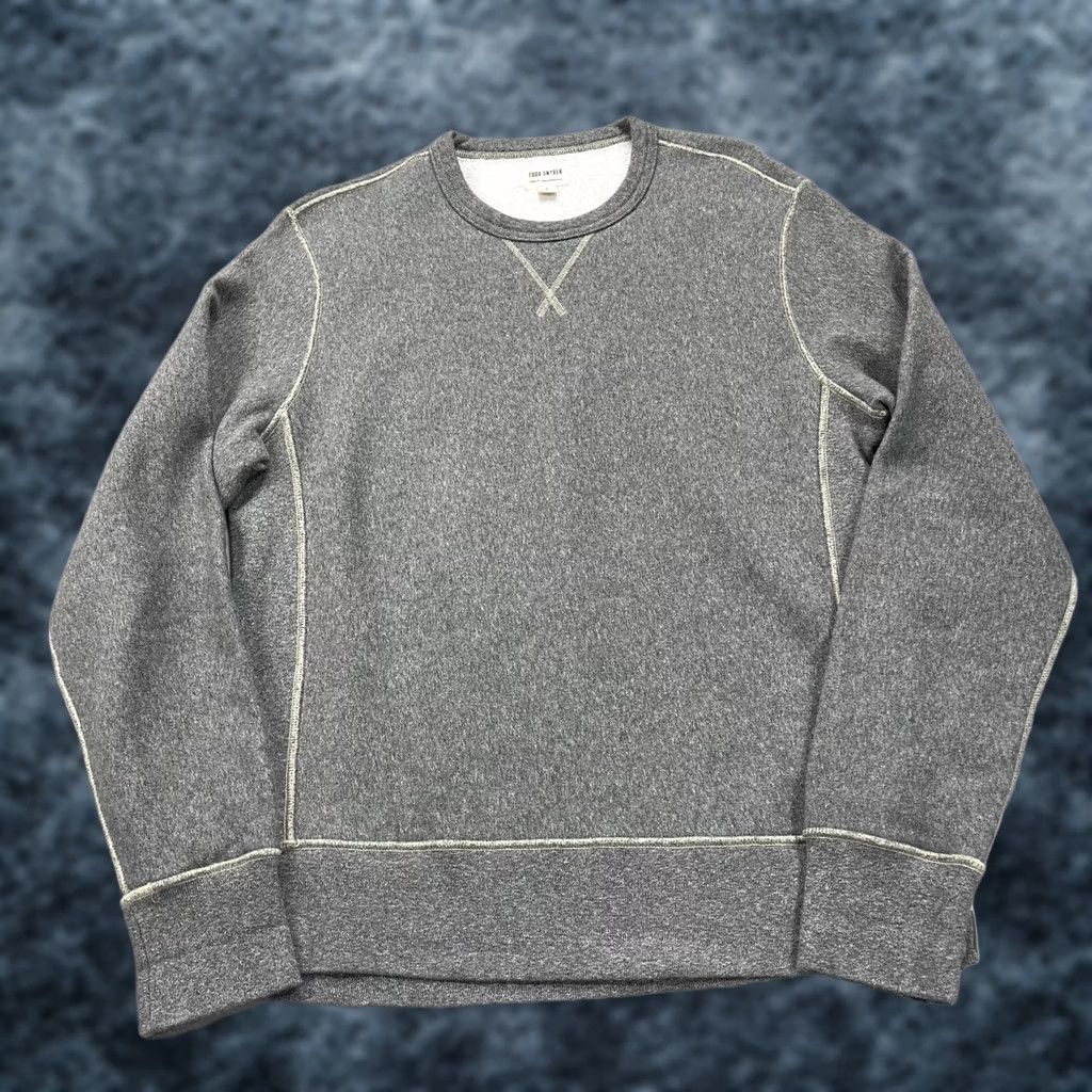 Todd Snyder Todd Snyder Sweatshirt Mens Large Gray Heavyweight Crewneck Canada Weave Blank Size US L / EU 52-54 / 3 - 1 Thumbnail