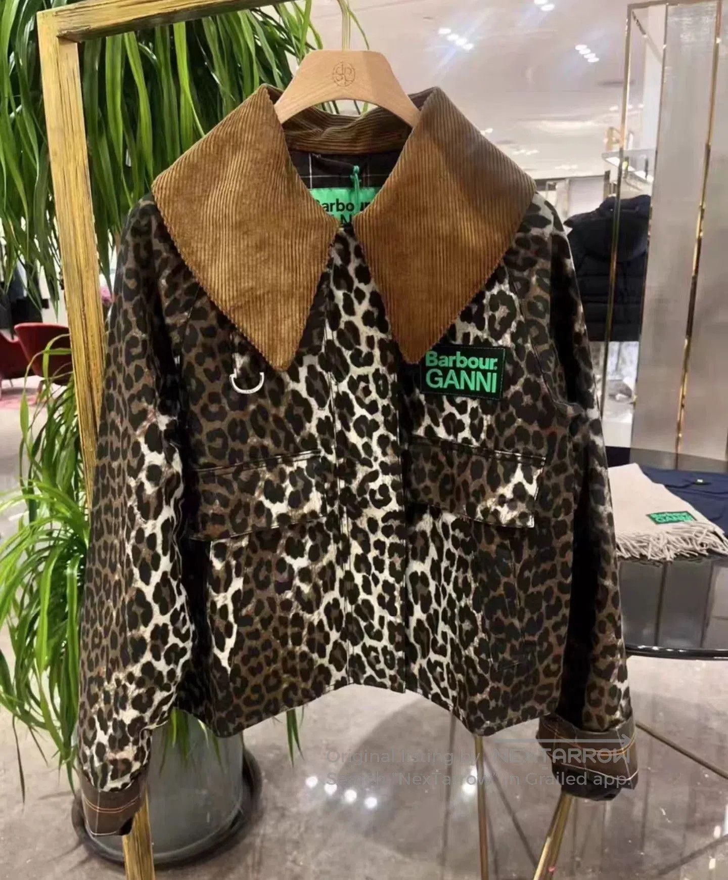 Barbour Barbour x GANNI Limited Edition Waxed Leopard Jacket. Size M / US 6-8 / IT 42-44 - 2 Thumbnail
