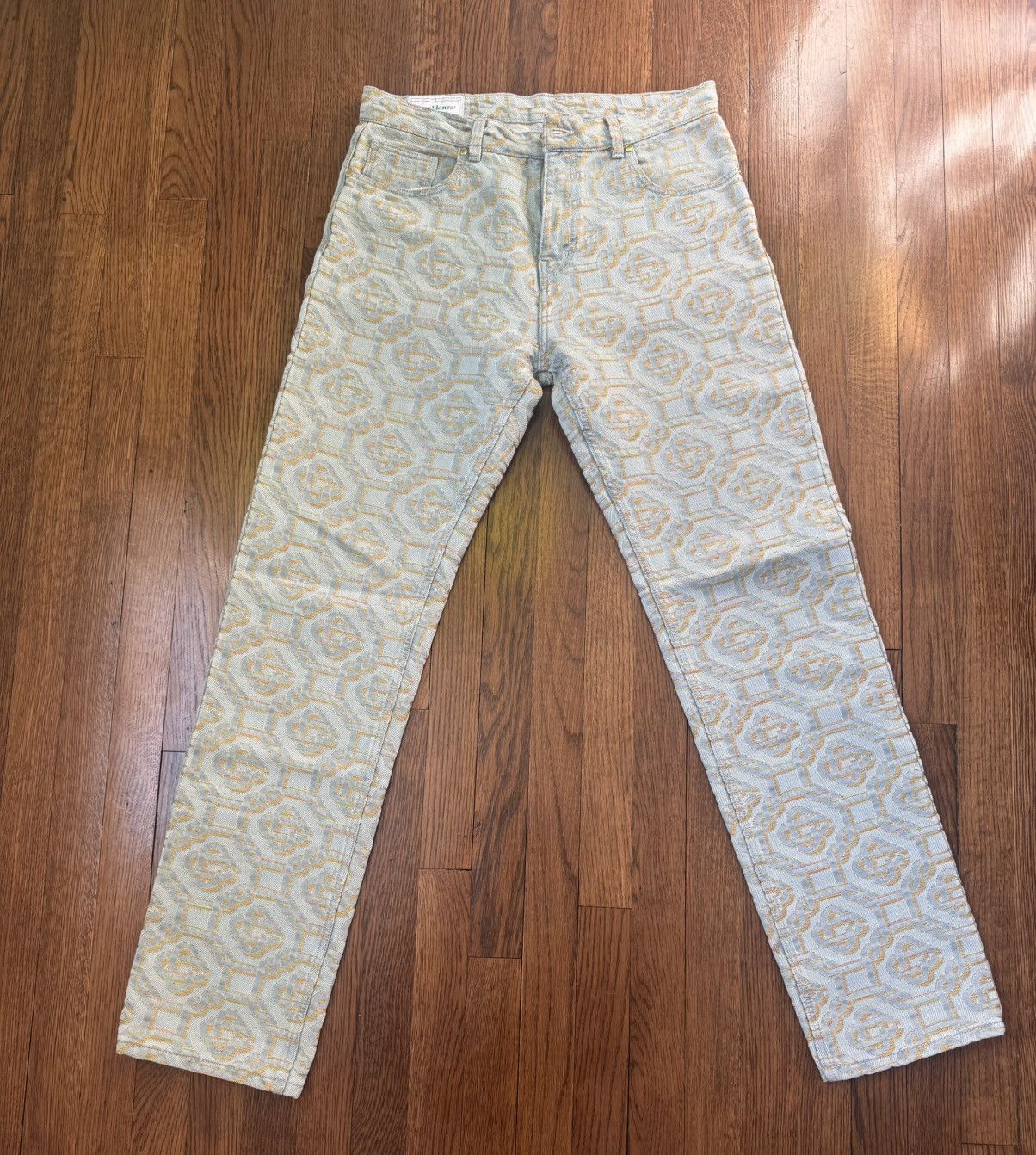 Casablanca Casablanca Monogram Print Denim Jeans Size US 32 / EU 48 - 1 Thumbnail