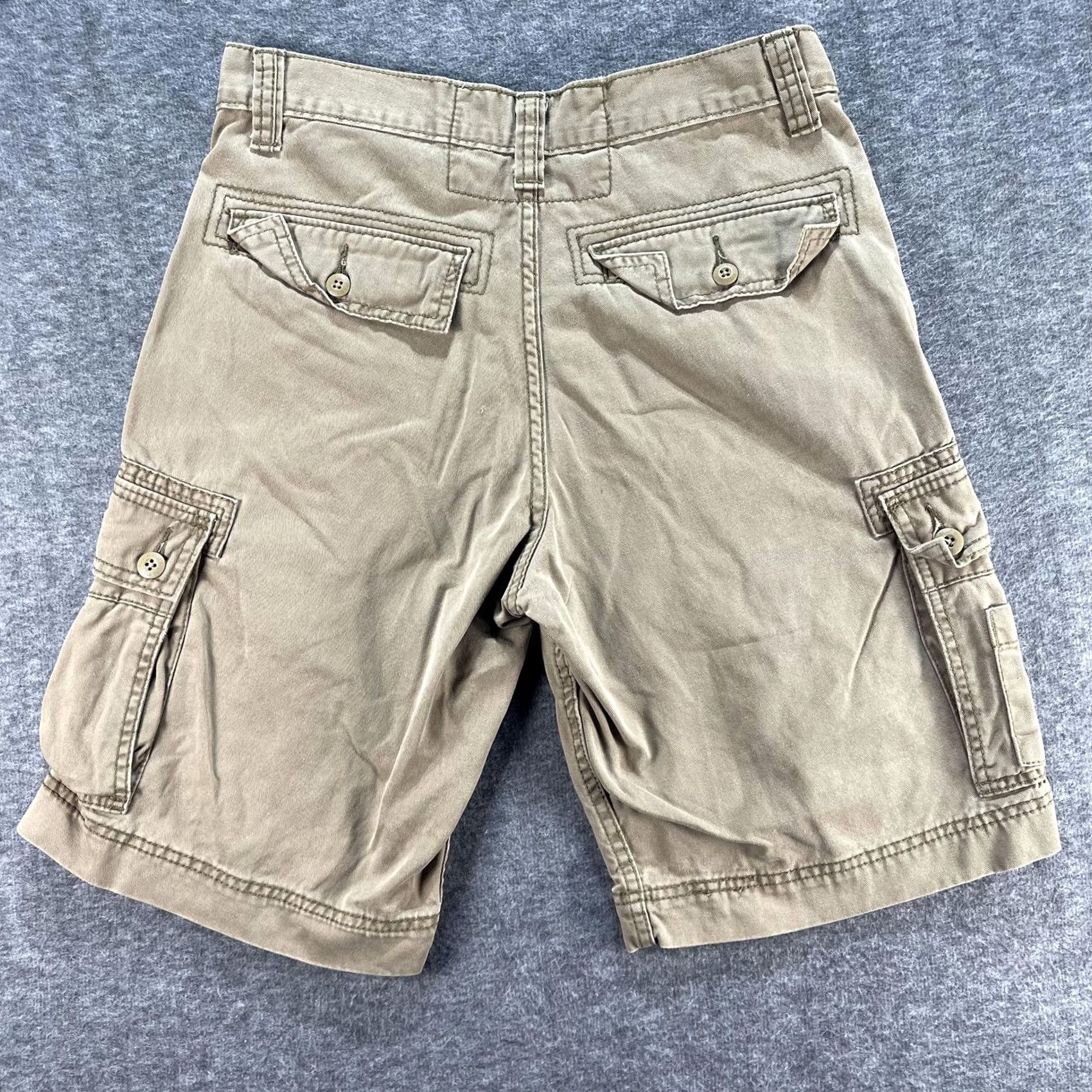 Levi's VINTAGE Levi's Signature Cargo Shorts Mens 29 Khaki Cotton Multi Pocket Cargo 29 Beige 100% Cotton Casual Mens Size US 29 - 2 Thumbnail