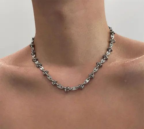 Jewelry Silver Chain Necklace Size ONE SIZE - 6 Thumbnail