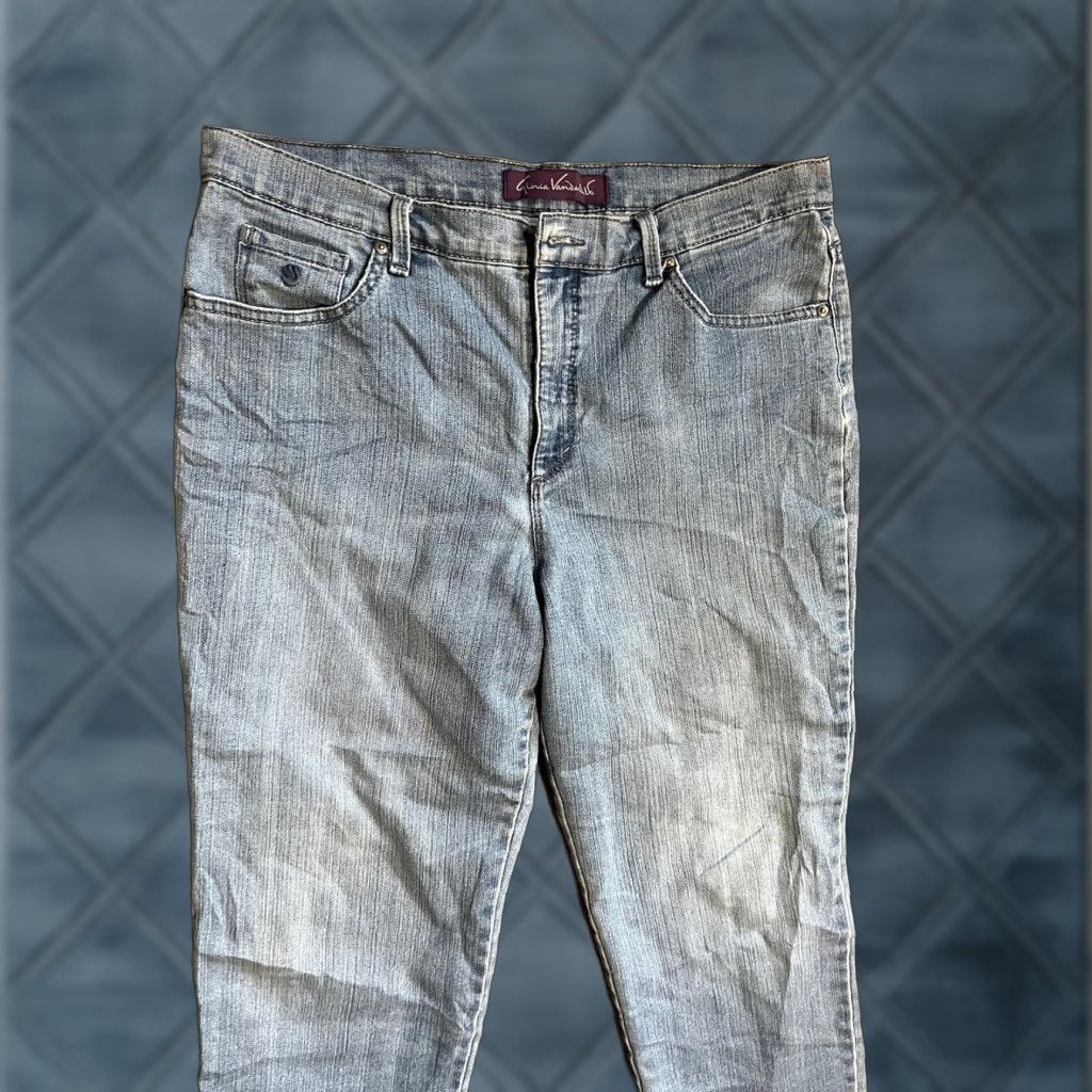 Gloria Vanderbilt Gloria Vanderbilt Jeans Womens 14 Short Amanda Straight Denim Medium Wash Г Size 36" / US 14 / IT 50 - 1 Thumbnail
