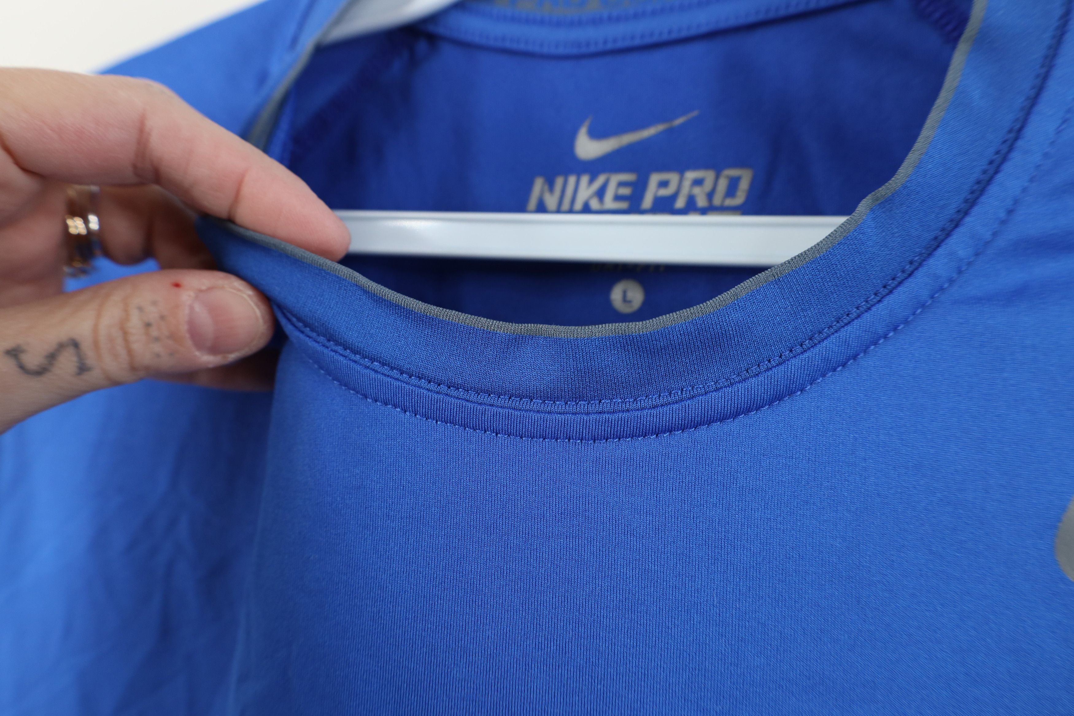 Nike Nike Pro Combat Compression Sleeveless Muscle T-Shirt Blue Size US L / EU 52-54 / 3 - 5 Thumbnail