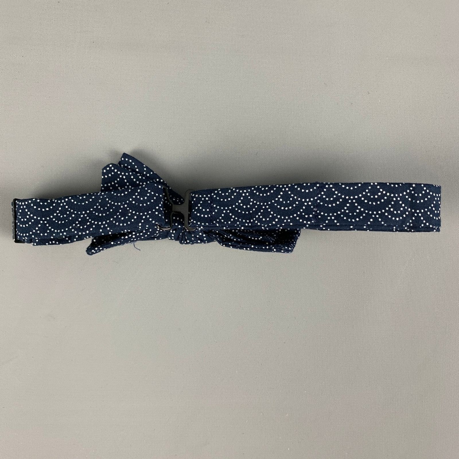 Other BLADE+BLUE Navy White Dots Cotton Bow Tie Size ONE SIZE - 2 Thumbnail