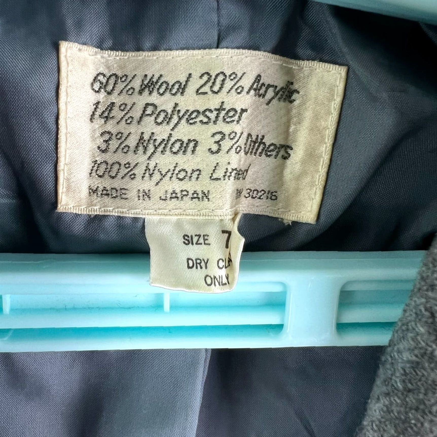 Vintage VINTAGE Grays Blazer Womens 7 Gray Wool Blend Single Breast Notch Made in Japan Size M / US 6-8 / IT 42-44 - 4 Thumbnail