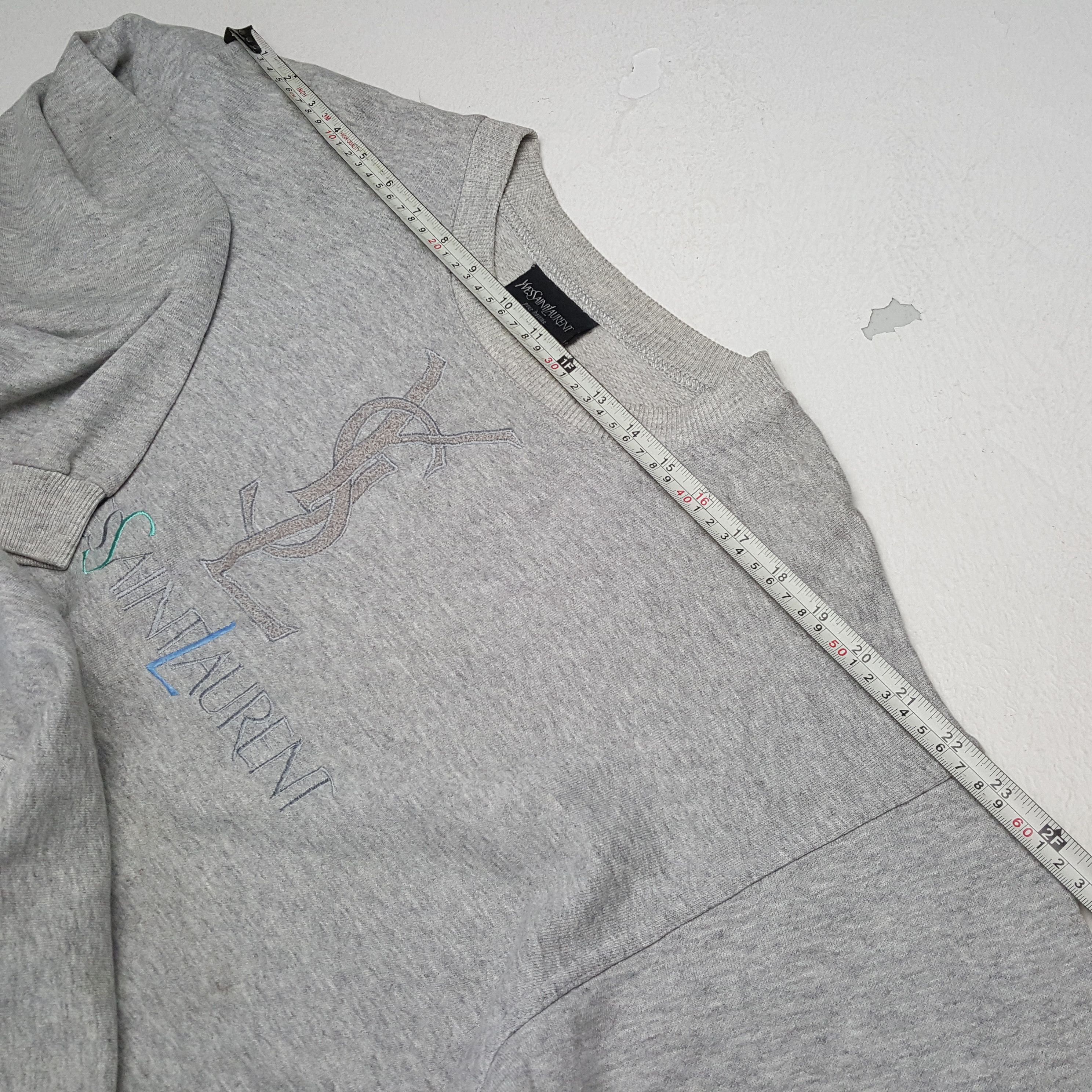 Yves Saint Laurent Vintage YVES SAINT LAURENT Italian Fashion Brand Sweatshirt Size US M / EU 48-50 / 2 - 4 Thumbnail