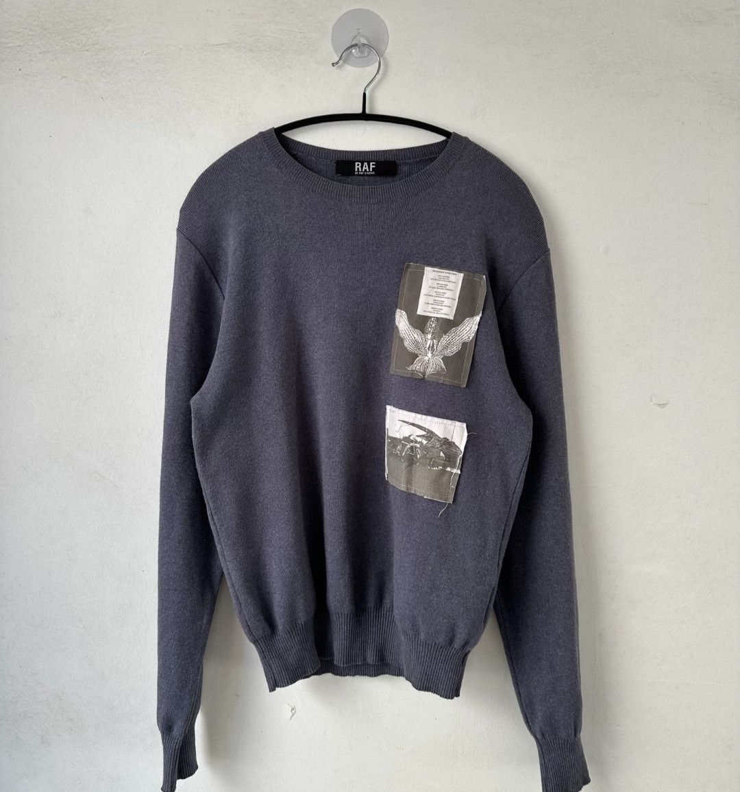 Raf Simons Patch Sweater | Grailed