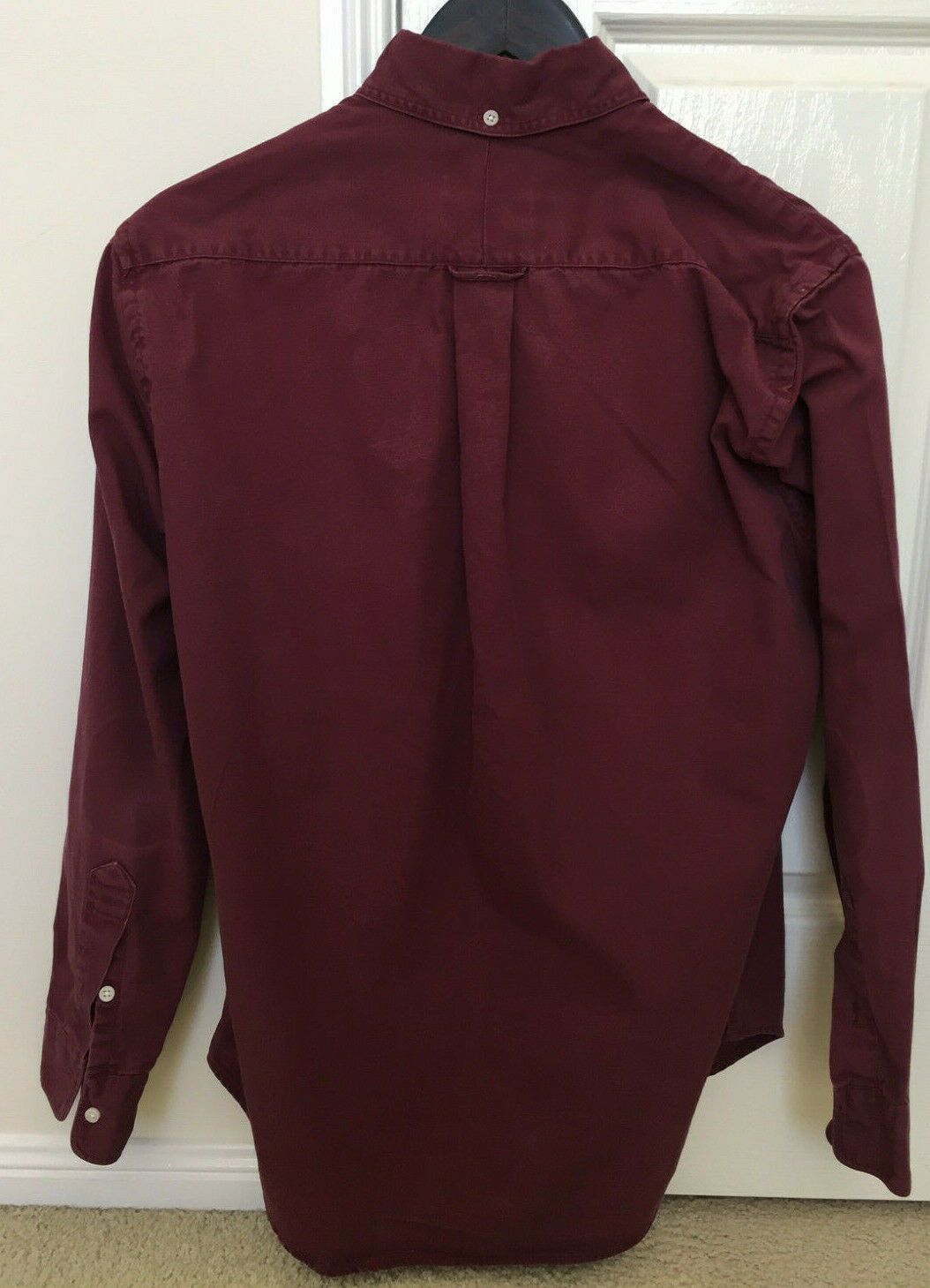 Gitman Bros. Vintage Overdyed Oxford Shirt Burgundy Size US M / EU 48-50 / 2 - 2 Thumbnail
