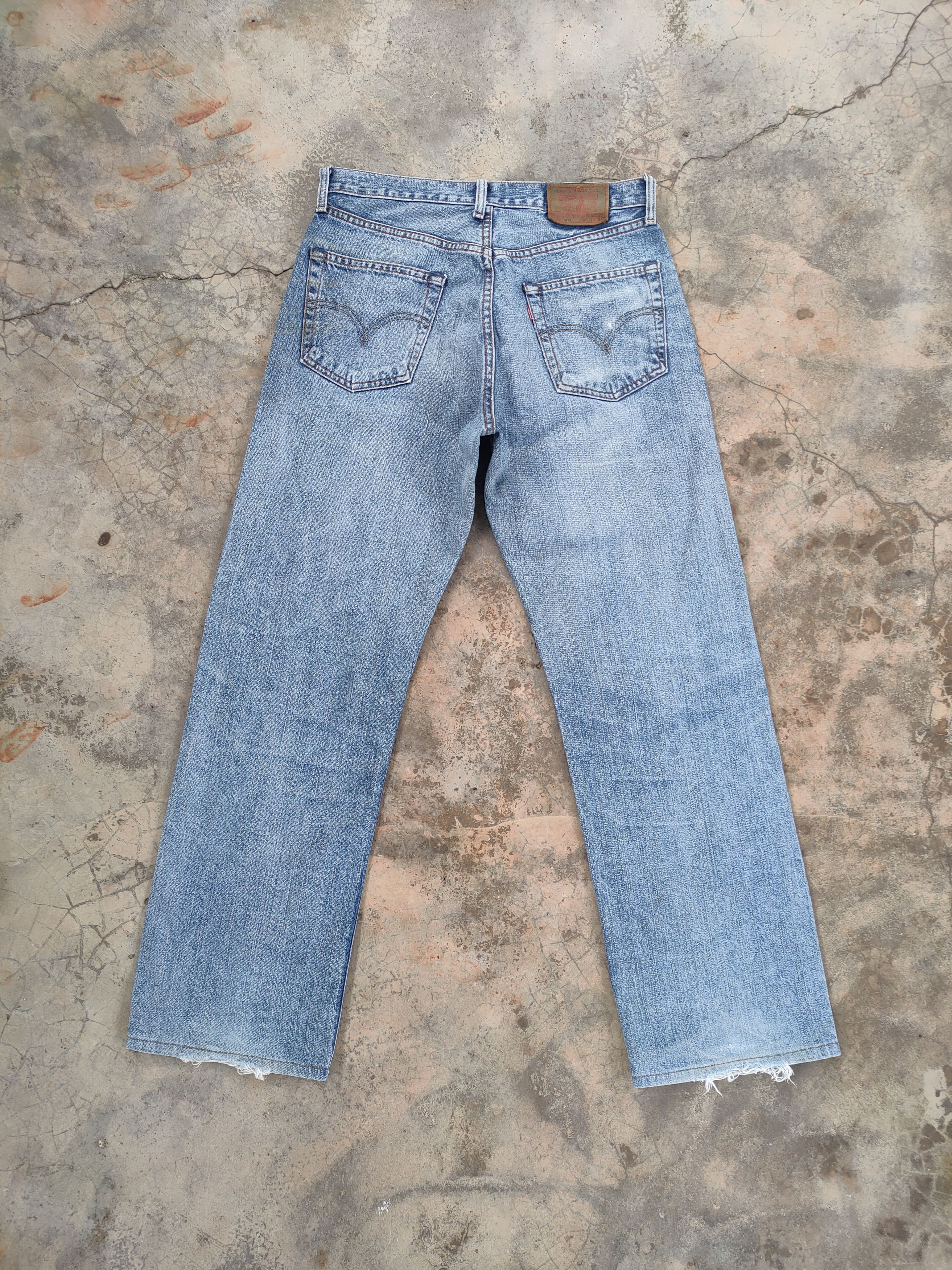 Levi's Vintage Clothing W32 VINTAGE LEVI'S 503 RIPPED FADED JEANS DENIM PANTS Size US 32 / EU 48 - 9 Thumbnail