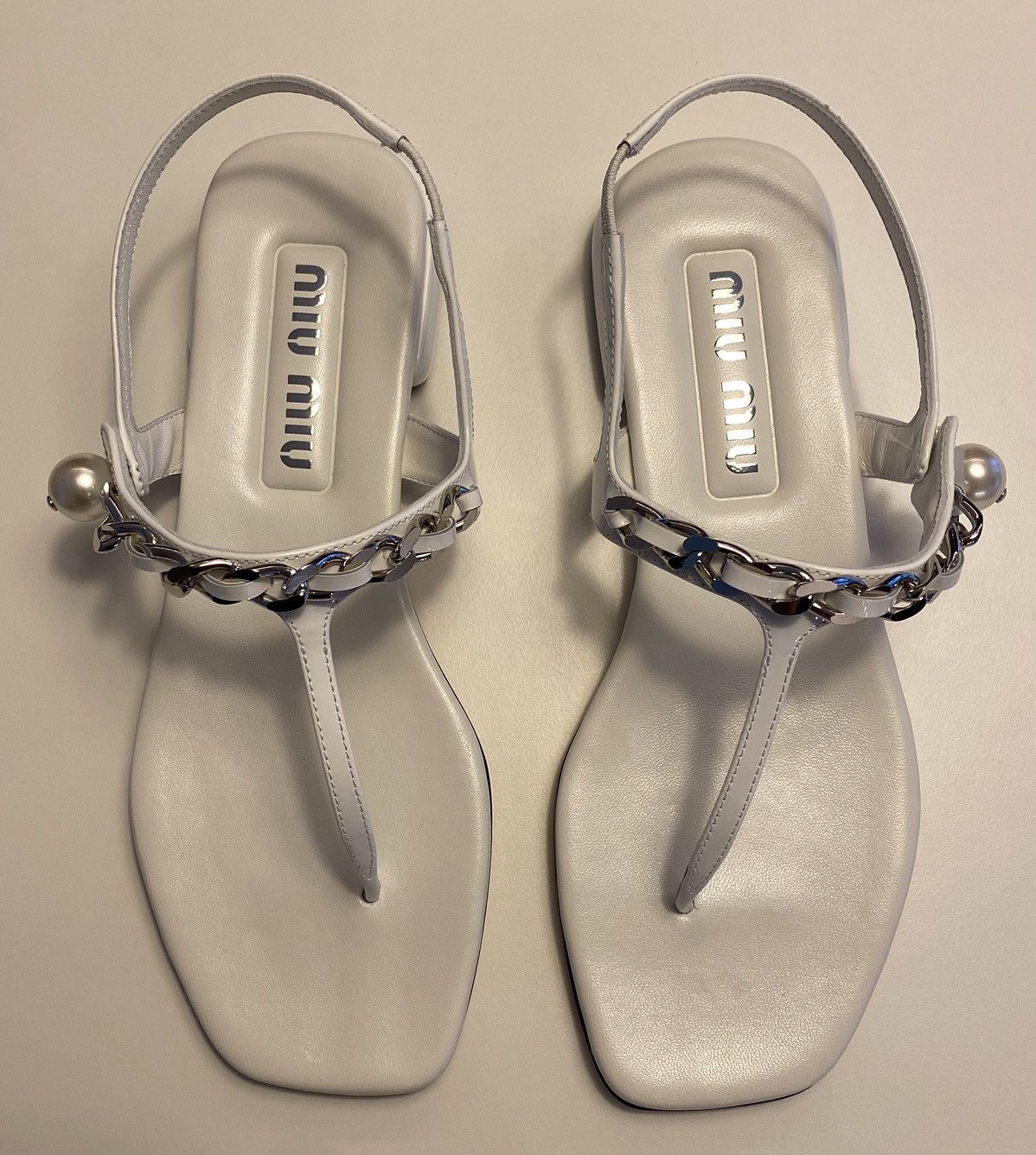 Miu Miu Miu miu sandals with jewel accessory Size US 7 / IT 37 - 5 Thumbnail