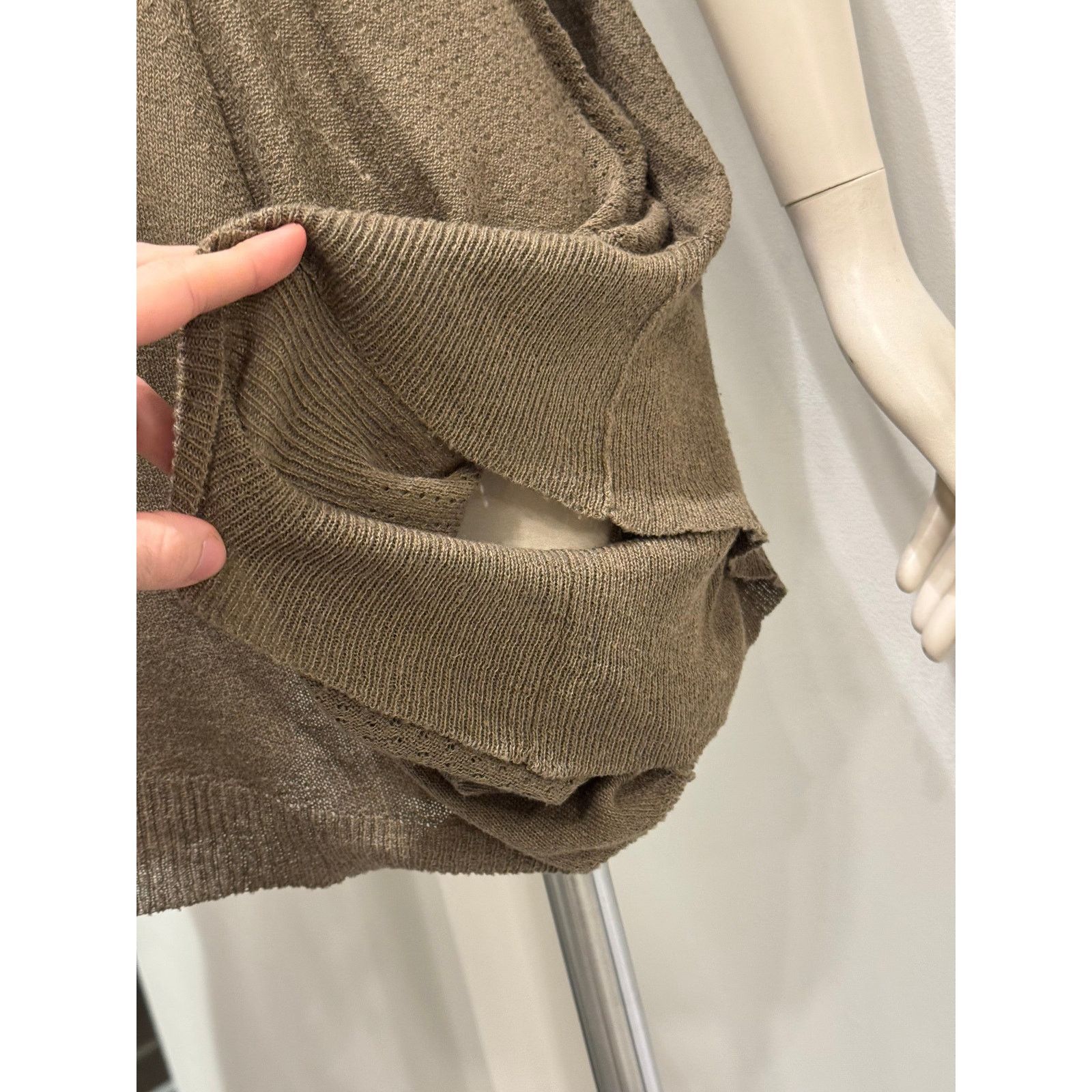Yohji Yamamoto 2000s Yohji Yamamoto sample asymmetrical long top Size M / US 6-8 / IT 42-44 - 8 Thumbnail