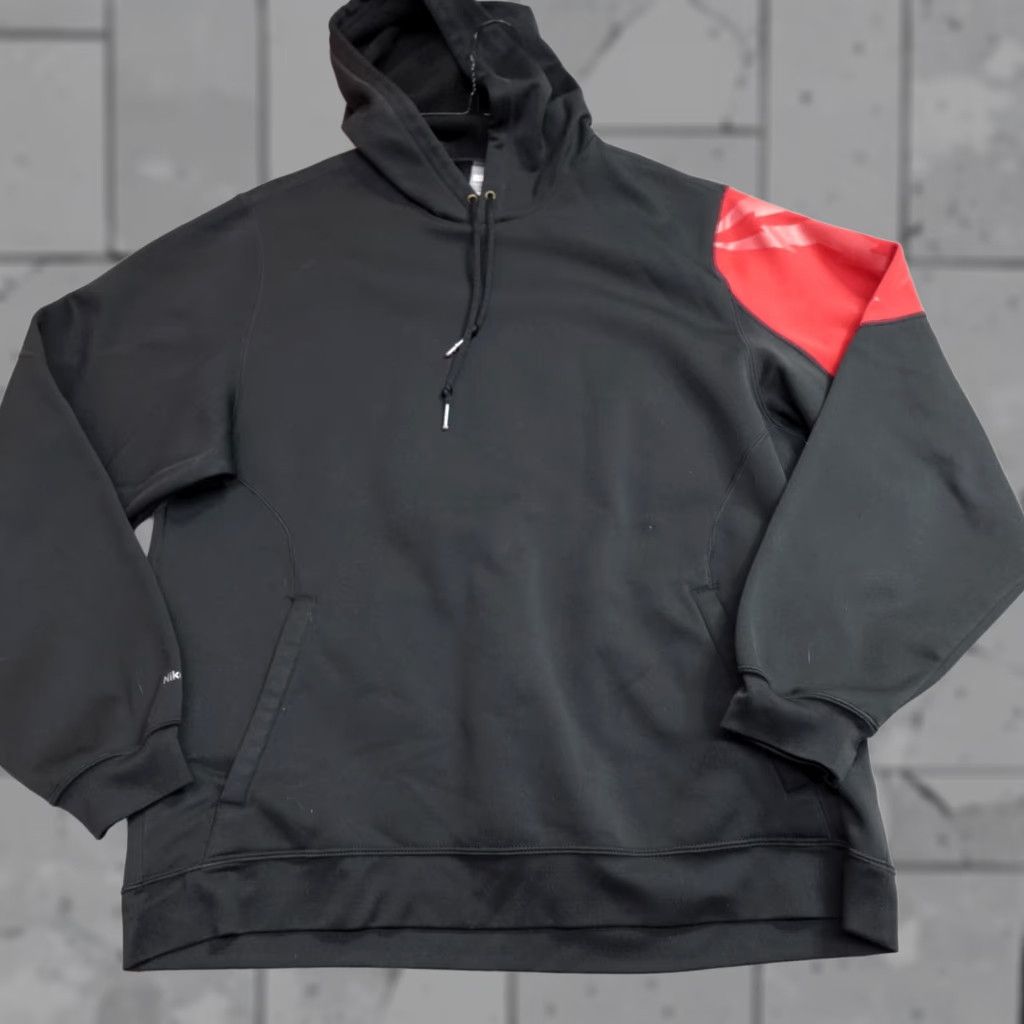 Nike VINTAGE Nike Hoodie Mens M Black Tri-Bolt Logo Pro Revolution Therma Fit Y2K Size US M / EU 48-50 / 2 - 1 Thumbnail
