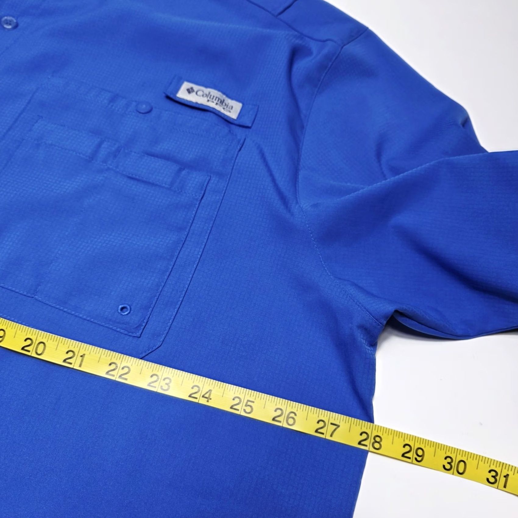 Vintage Columbia Men's Blue Long Sleeve PFG Button Up Fishing Shirt Vented Blue 2XL Size US XXL / EU 58 / 5 - 8 Thumbnail