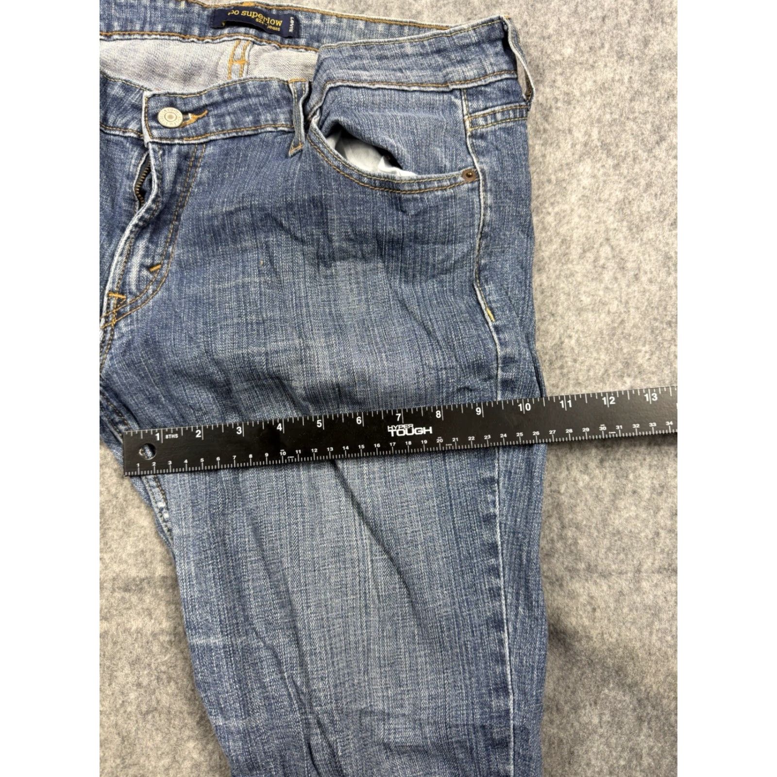 Levi's Levi's 524 Jeans Women's Regular Medium Wash Blue 15 M 33in Inseam Stretch 5-Pocket Denim Straight Size 36" / US 14 / IT 50 - 7 Thumbnail