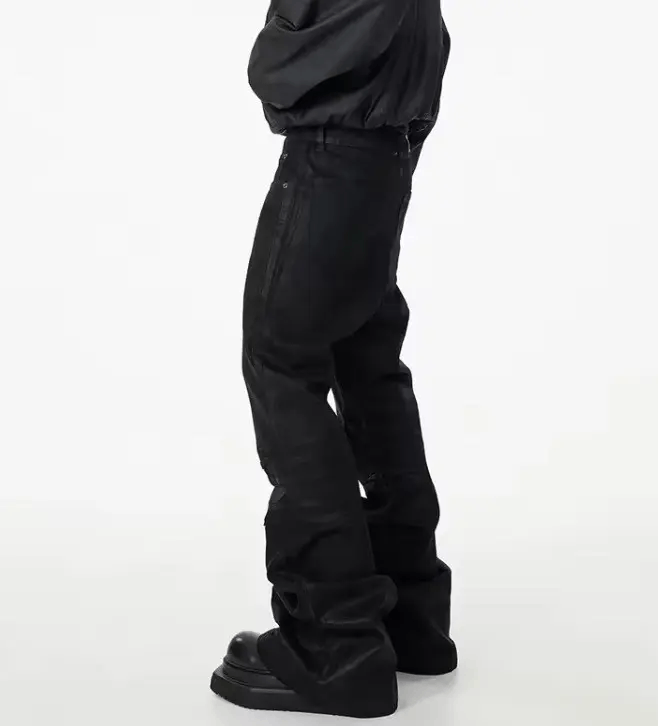 Jean Black loose-fitting wide-leg casual pants Size US 30 / EU 46 - 3 Thumbnail