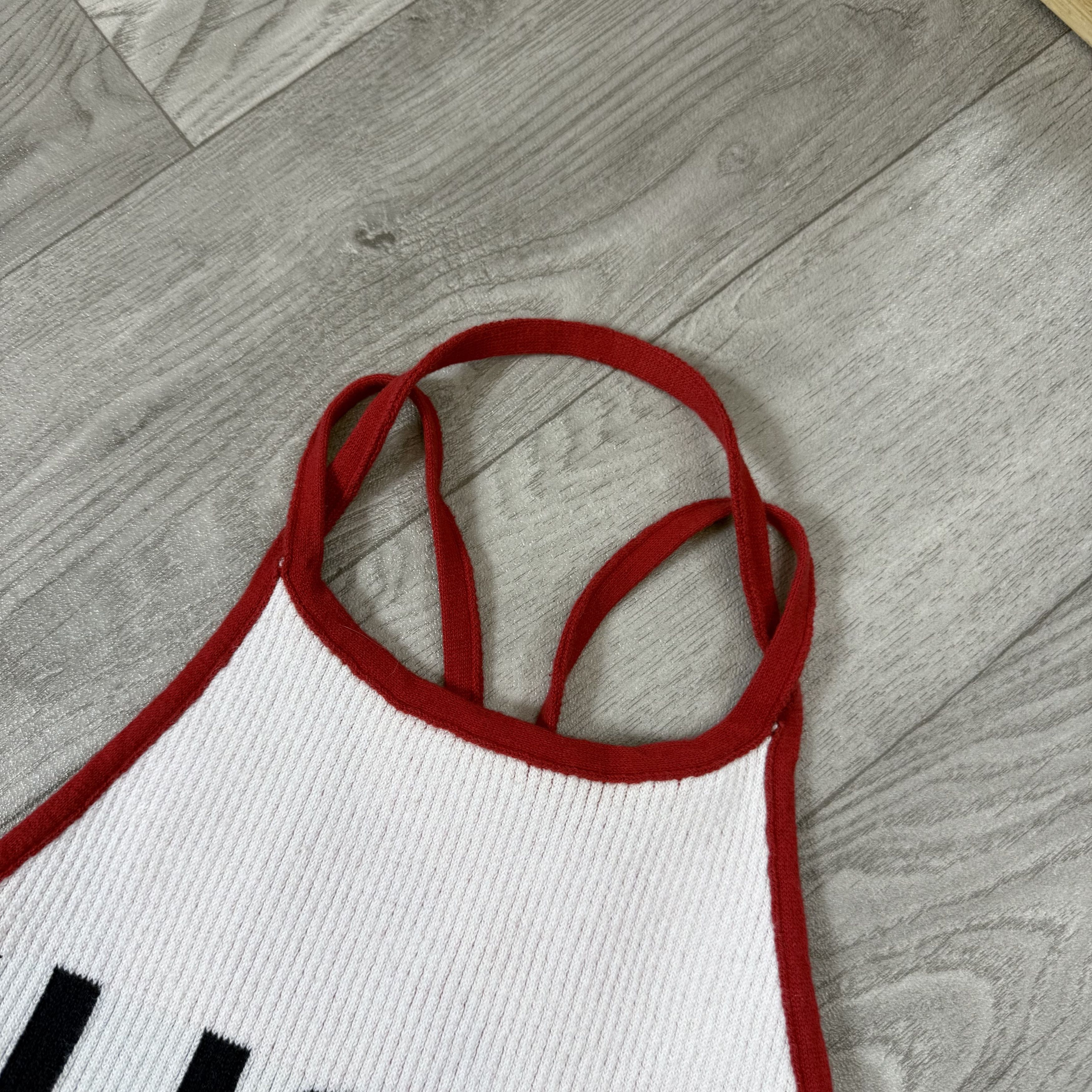 Vintage Vintage USA 90s Rare Knit White American Women's Tank Top Size S / US 4 / IT 40 - 7 Thumbnail