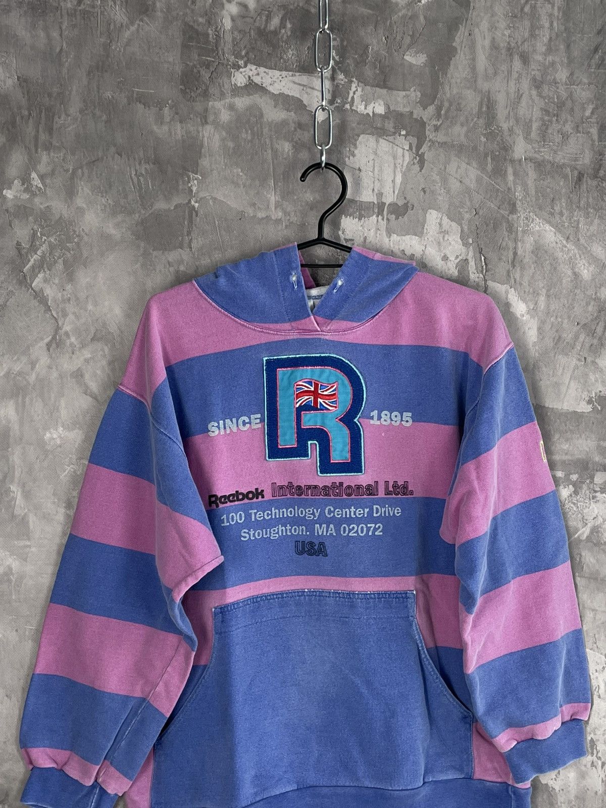 Reebok × Vintage Vintage Early 80s Reebok Glamour Faded Baggy Italian Hoodie Size M / US 6-8 / IT 42-44 - 2 Thumbnail