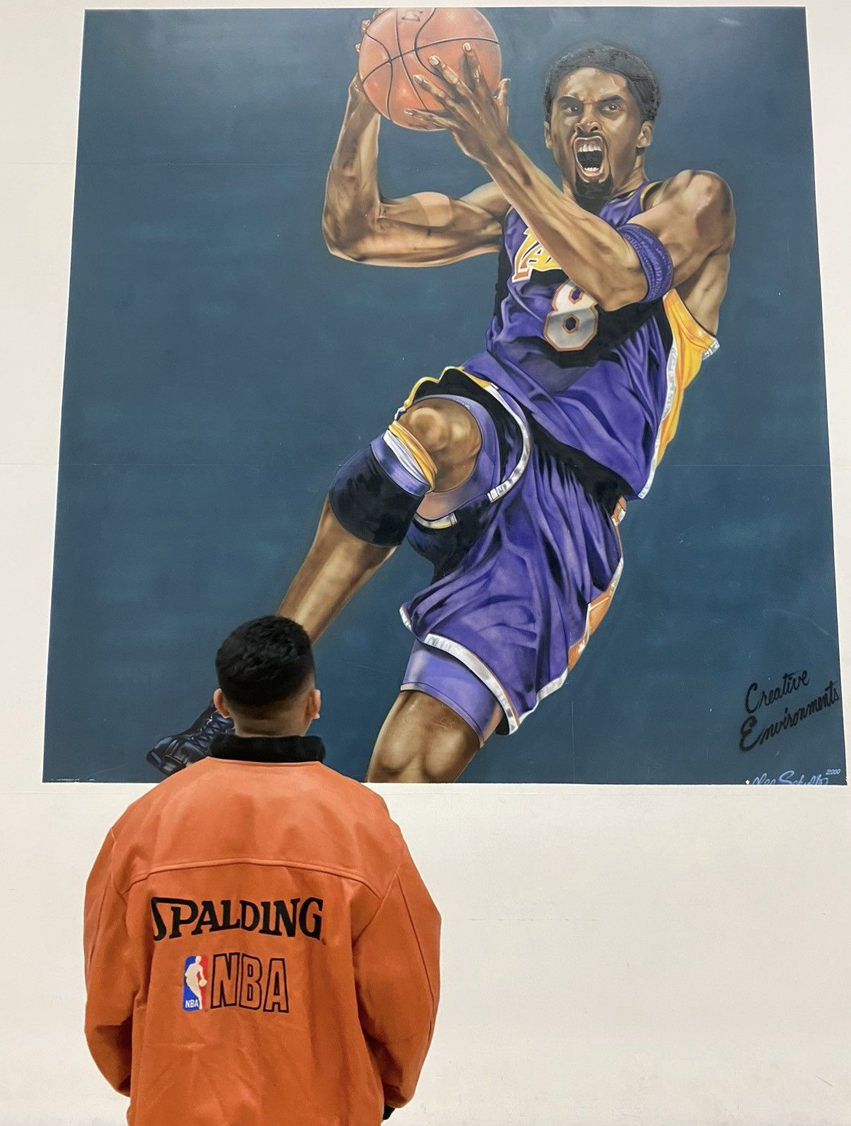 Spalding Vintage 90s Spalding NBA Basketball Leather Jacket 1 of 1 XL Size US XL / EU 56 / 4 - 11 Thumbnail