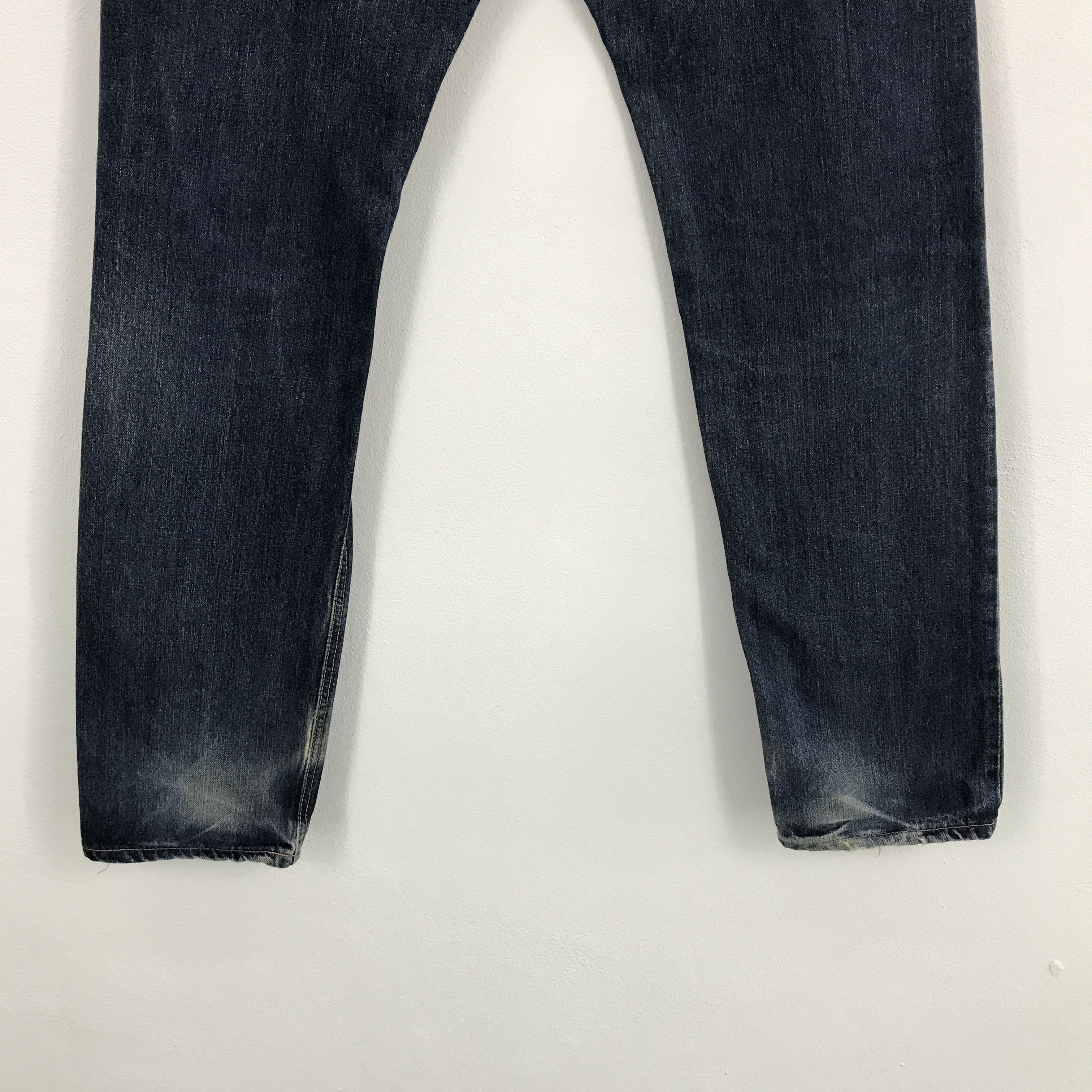 Japanese Brand Denim faded Edwin Japan distressed jean pants Size US 30 / EU 46 - 6 Thumbnail
