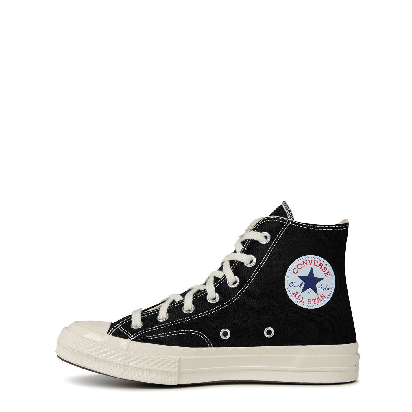 Comme des Garcons PLAY o1g2r1mq0426 Single Heart Chuck 70 High Top Trainers Black Size US 8.5 / EU 41-42 - 3 Thumbnail