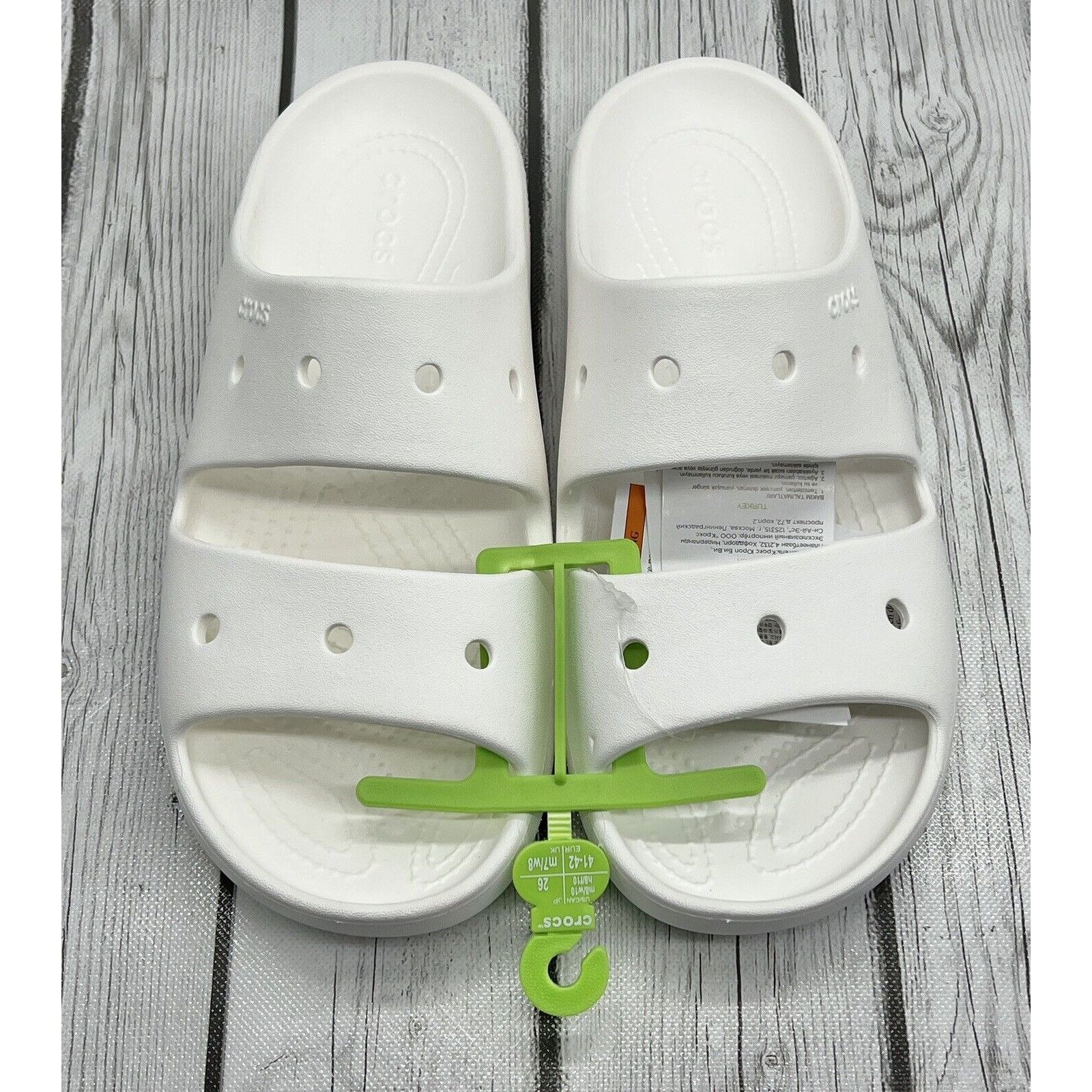 Crocs Size 7M/9W - Crocs Classic Sandals V2 White 209403 100 Size US 7 / EU 40 - 3 Thumbnail