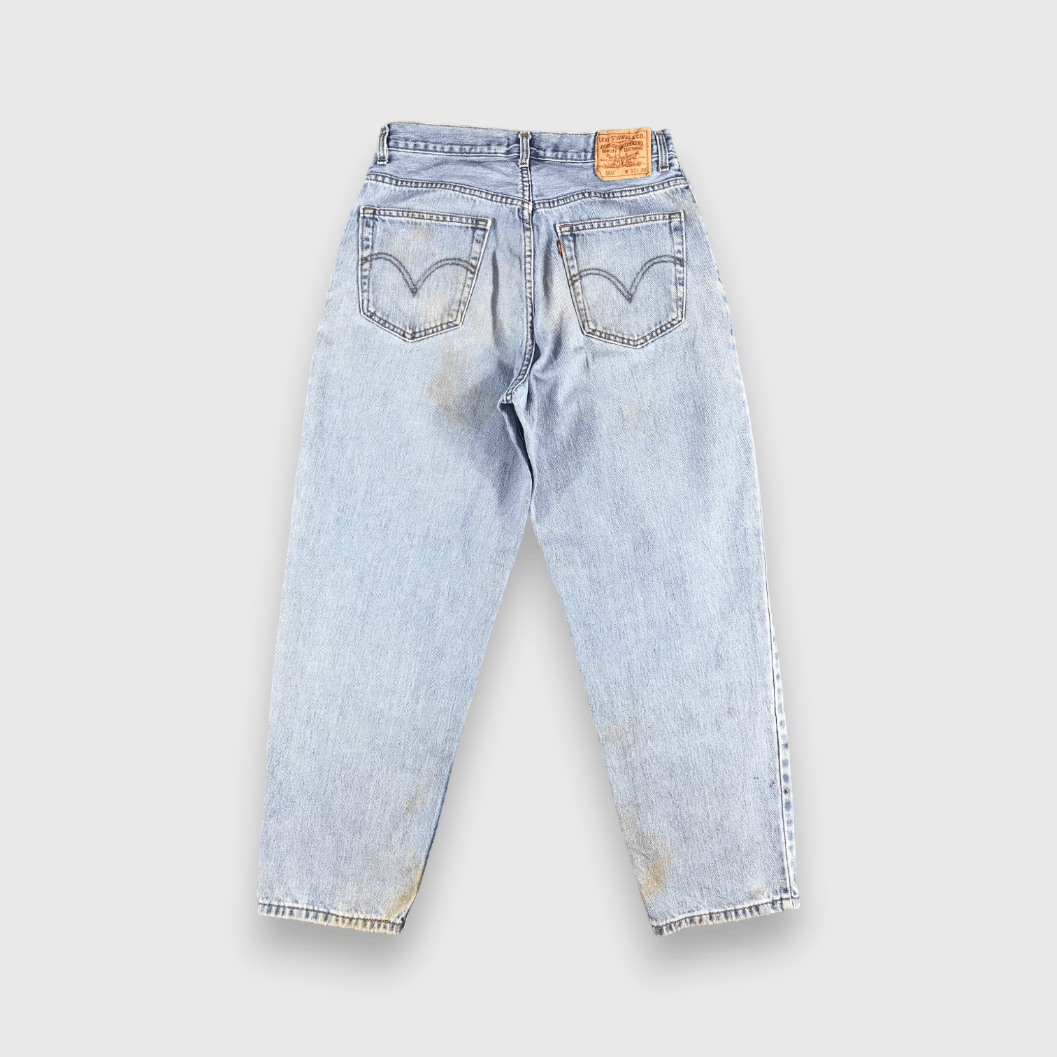 Levi's Vintage Light Wash Levis 560 Jeans-J2172 Size US 31 - 2 Thumbnail