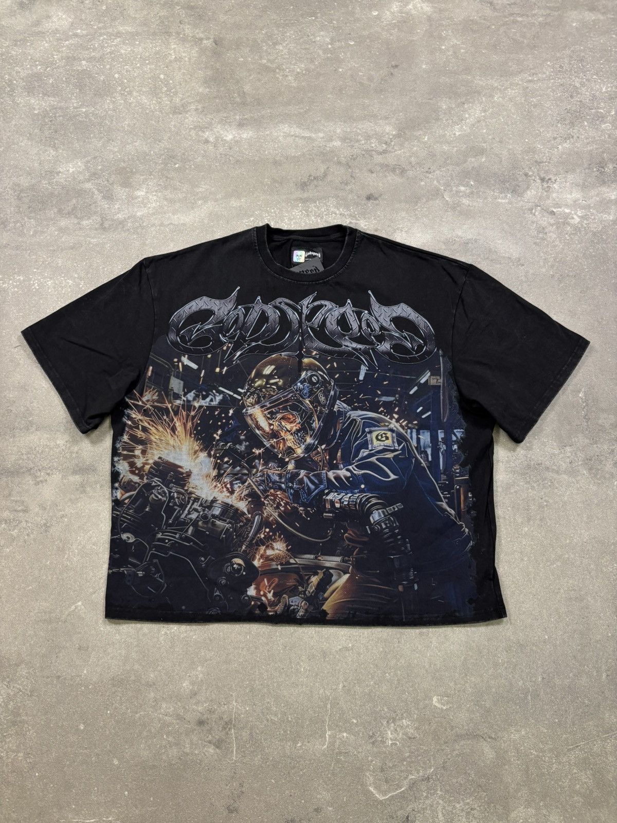 Godspeed Under Construction Thermal Tee, Black