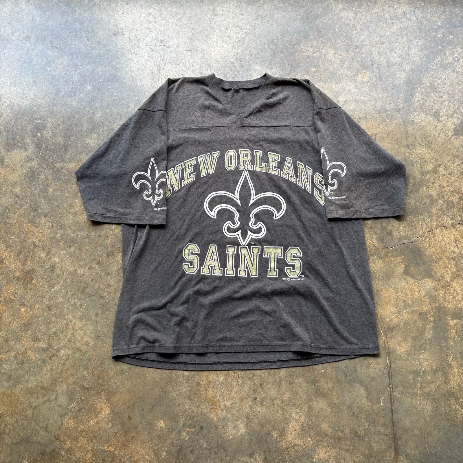 NFL Vintage 90s New Orleans Saints T-shirt Jersey Size US XL / EU 56 / 4 - 1 Thumbnail