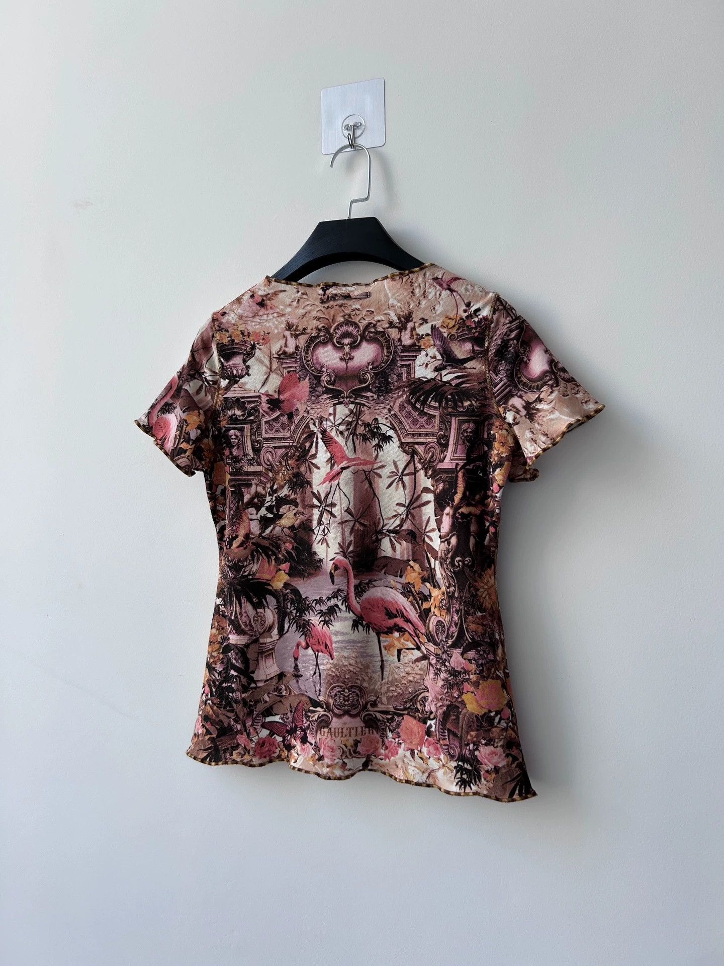 Jean Paul Gaultier Jean Paul Gaultier Flamingo Eden T-shirt 40EU Size S / US 4 / IT 40 - 2 Thumbnail