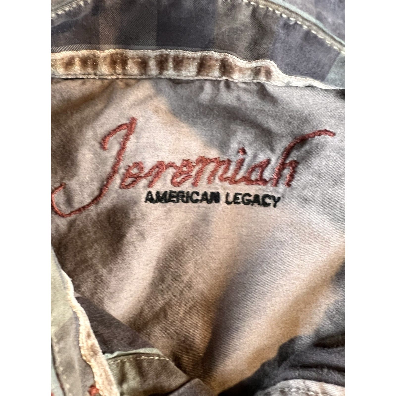 Vintage Jeremiah American Legacy Button-Up Shirt Brown Plaid Mens L Chest Large Cotton Wool Outdoor Vintage? Size US L / EU 52-54 / 3 - 4 Thumbnail