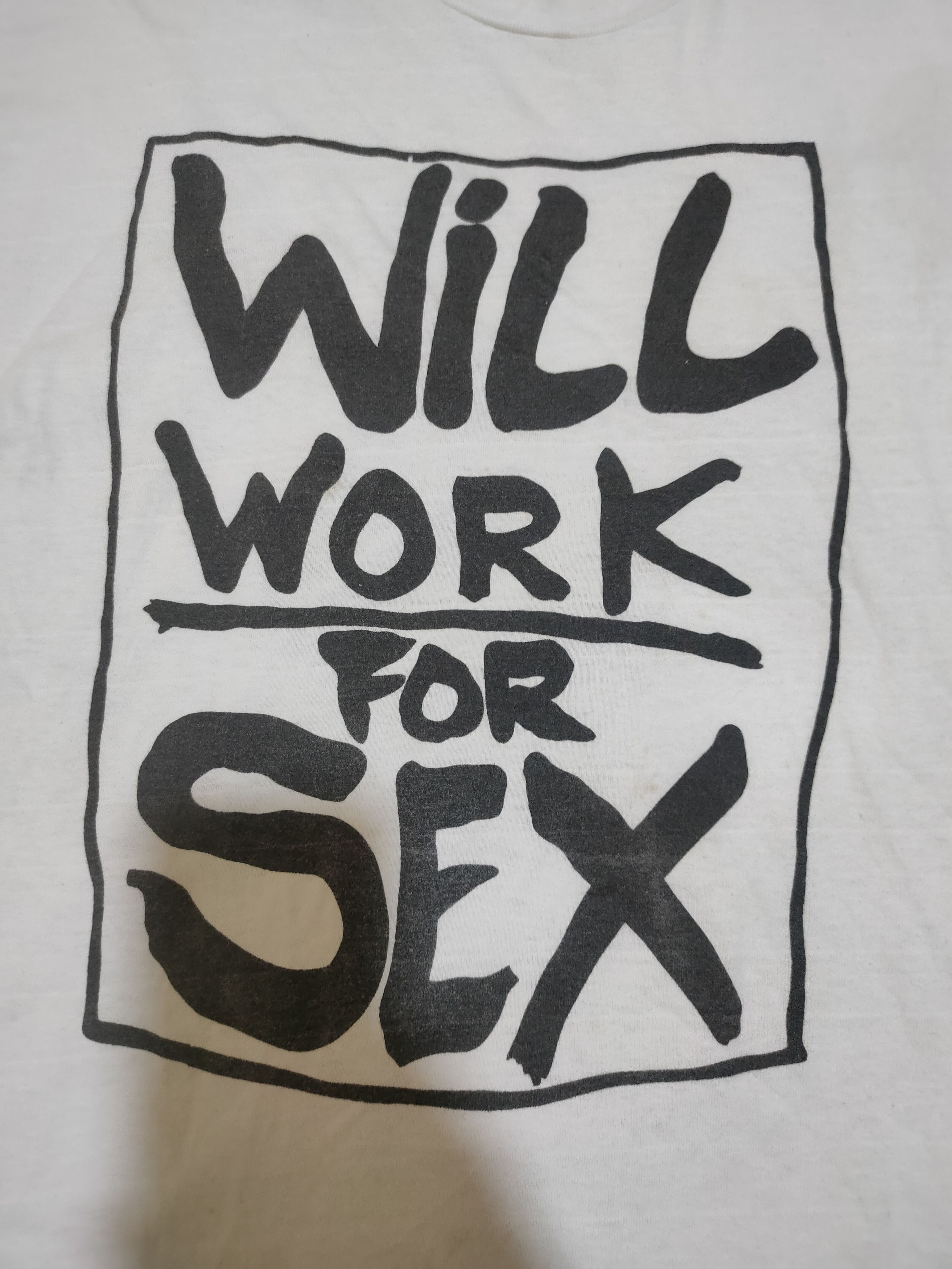 Band Tees Vintage will work for sex t shirt Size US XL / EU 56 / 4 - 4 Thumbnail